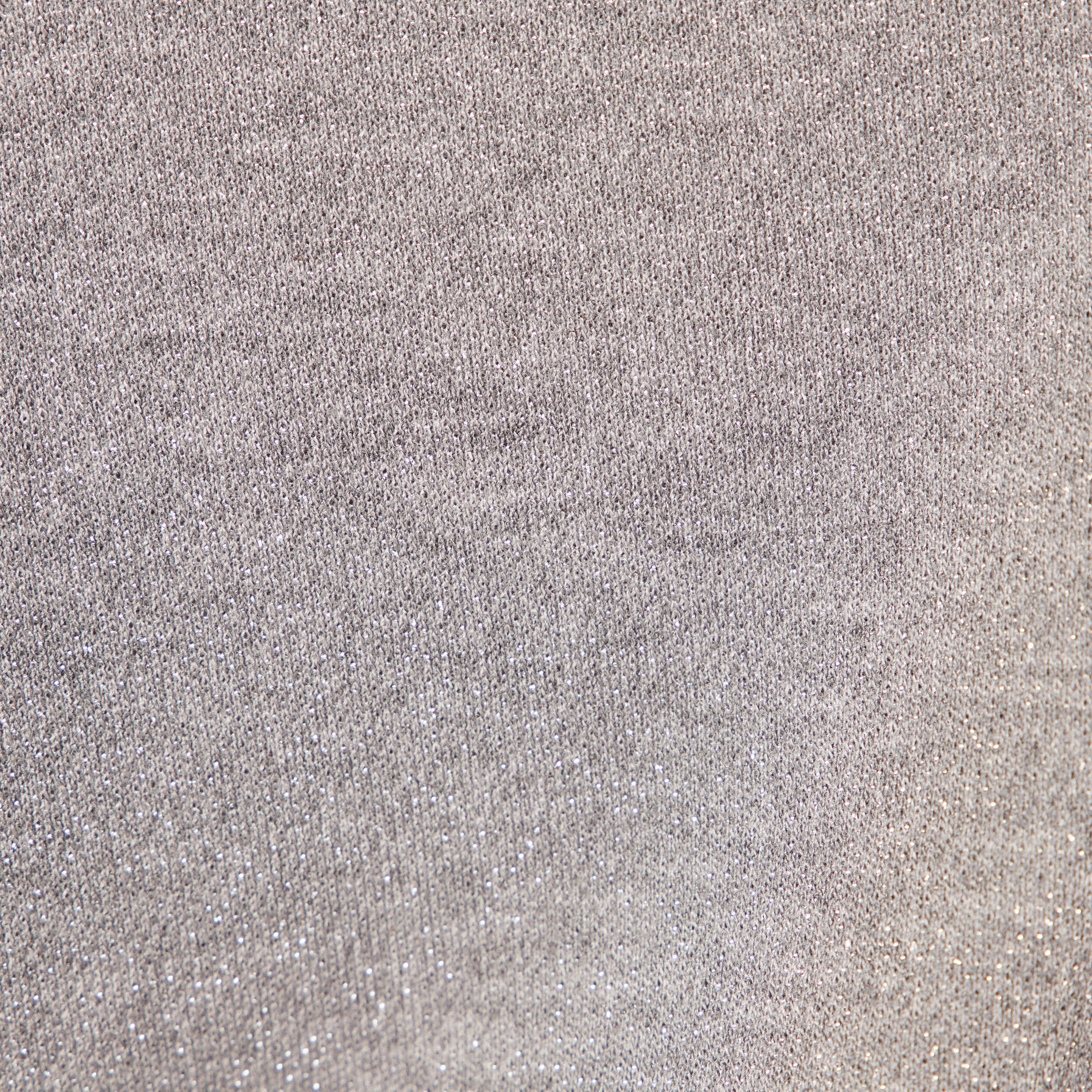 Robe moulante fils métallisés gris argent femme