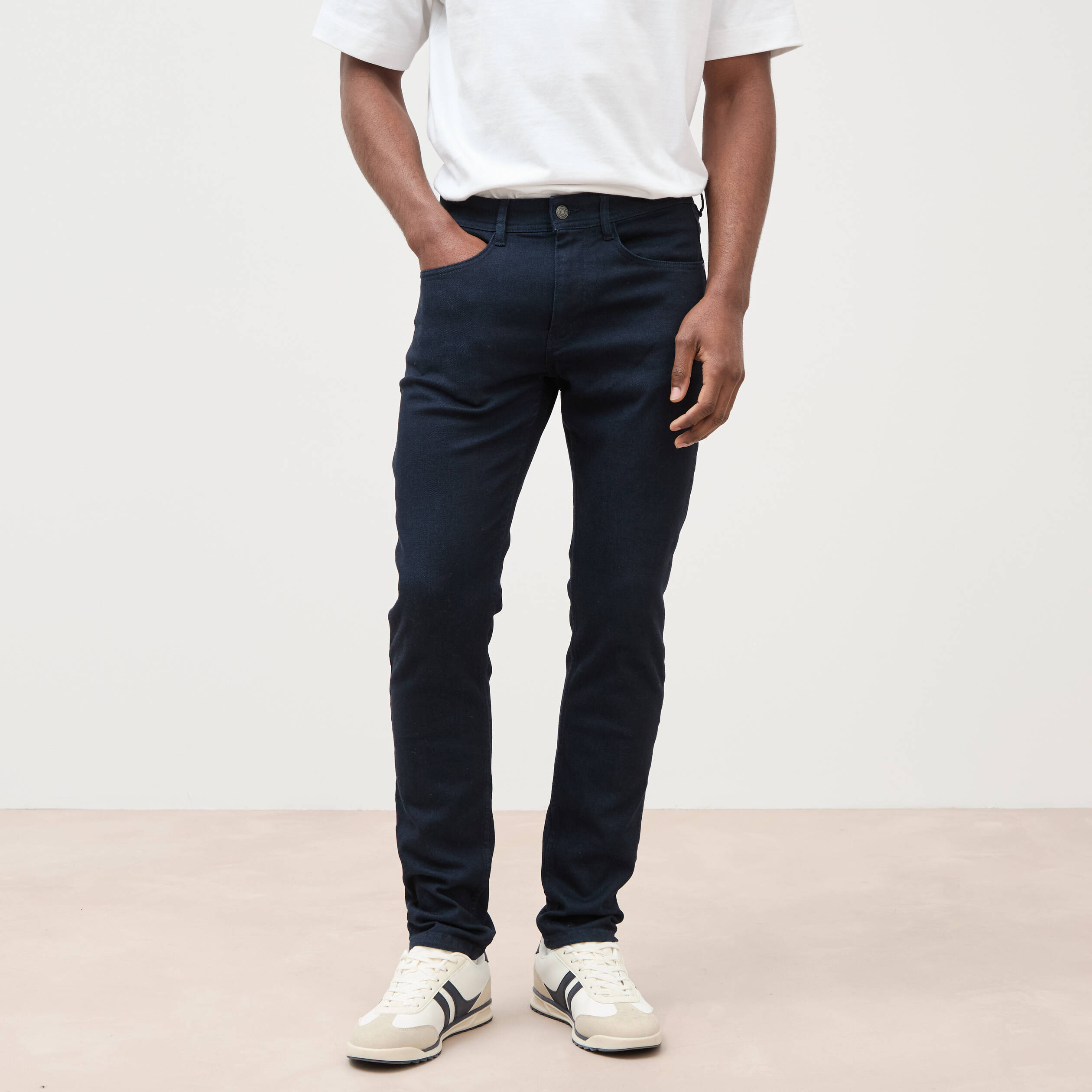 Jeans slim denim brut homme