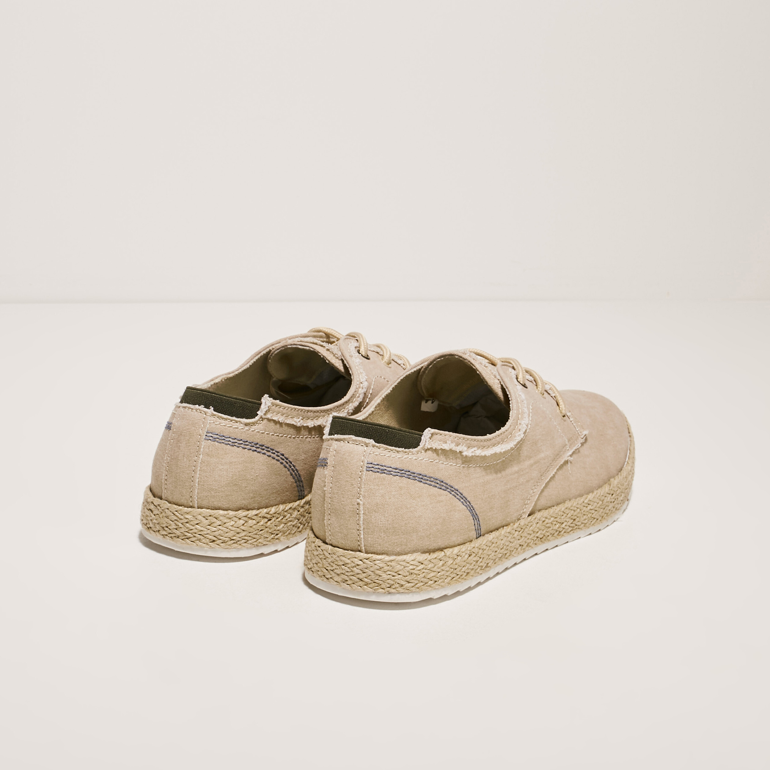Espadrilles plates sable homme