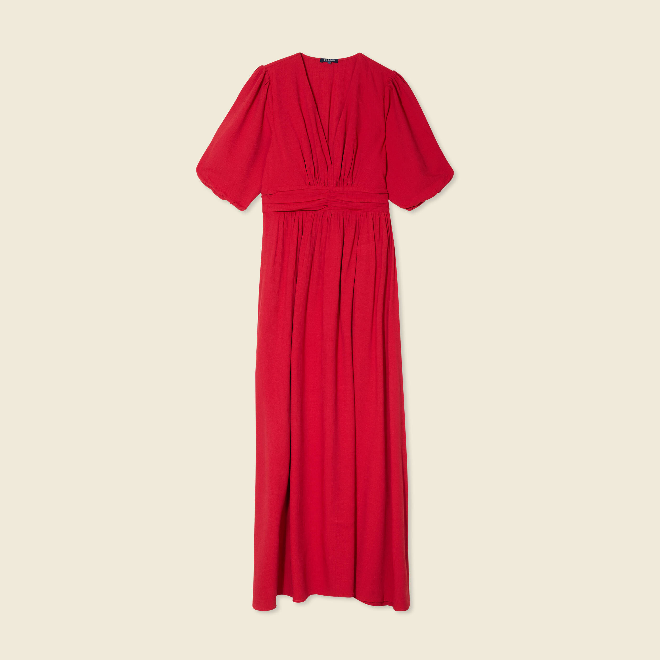 robe longue evasee rouge fonce femme Robe longue évasée rouge foncé femme