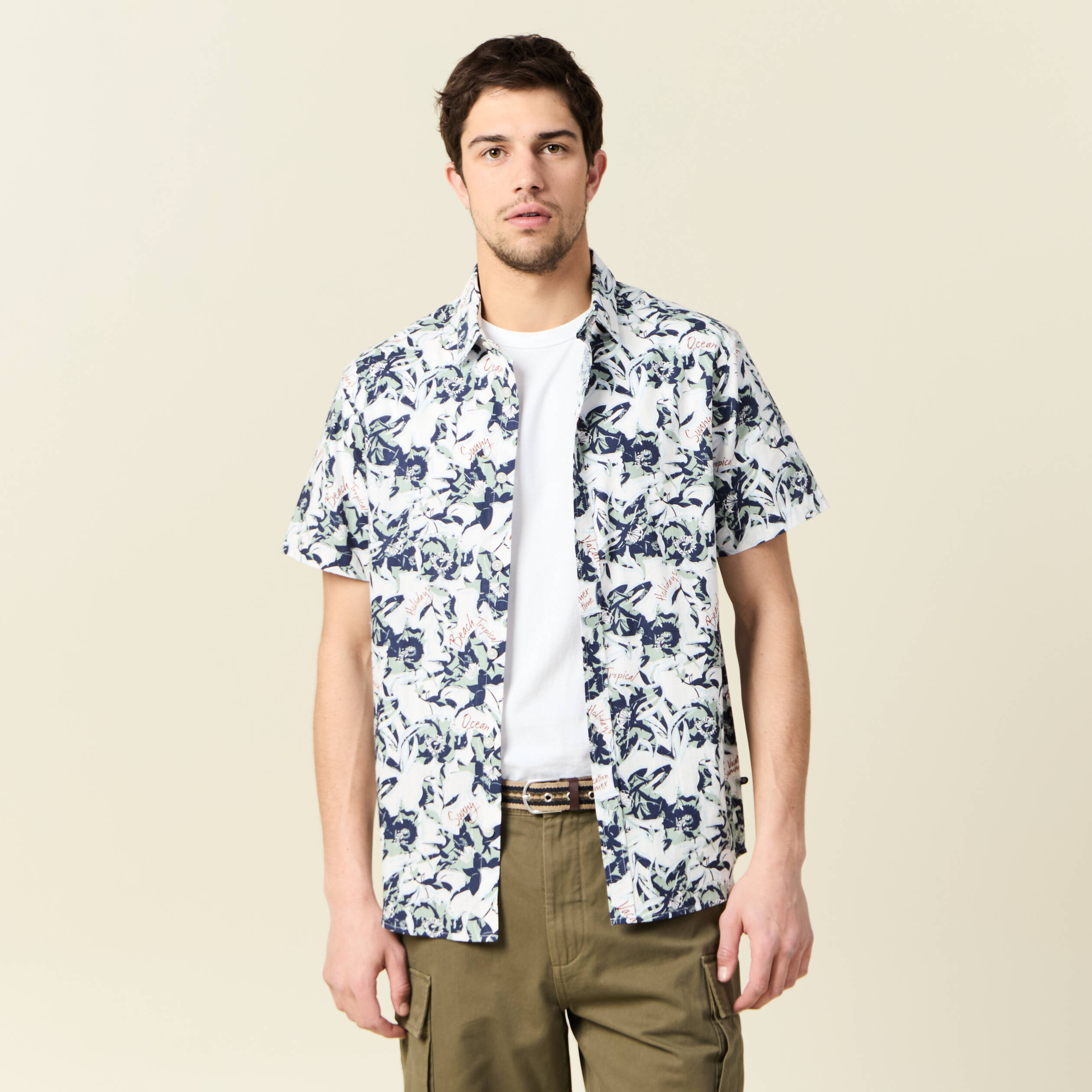 chemise manches courtes blanc homme Chemise manches courtes blanc homme
