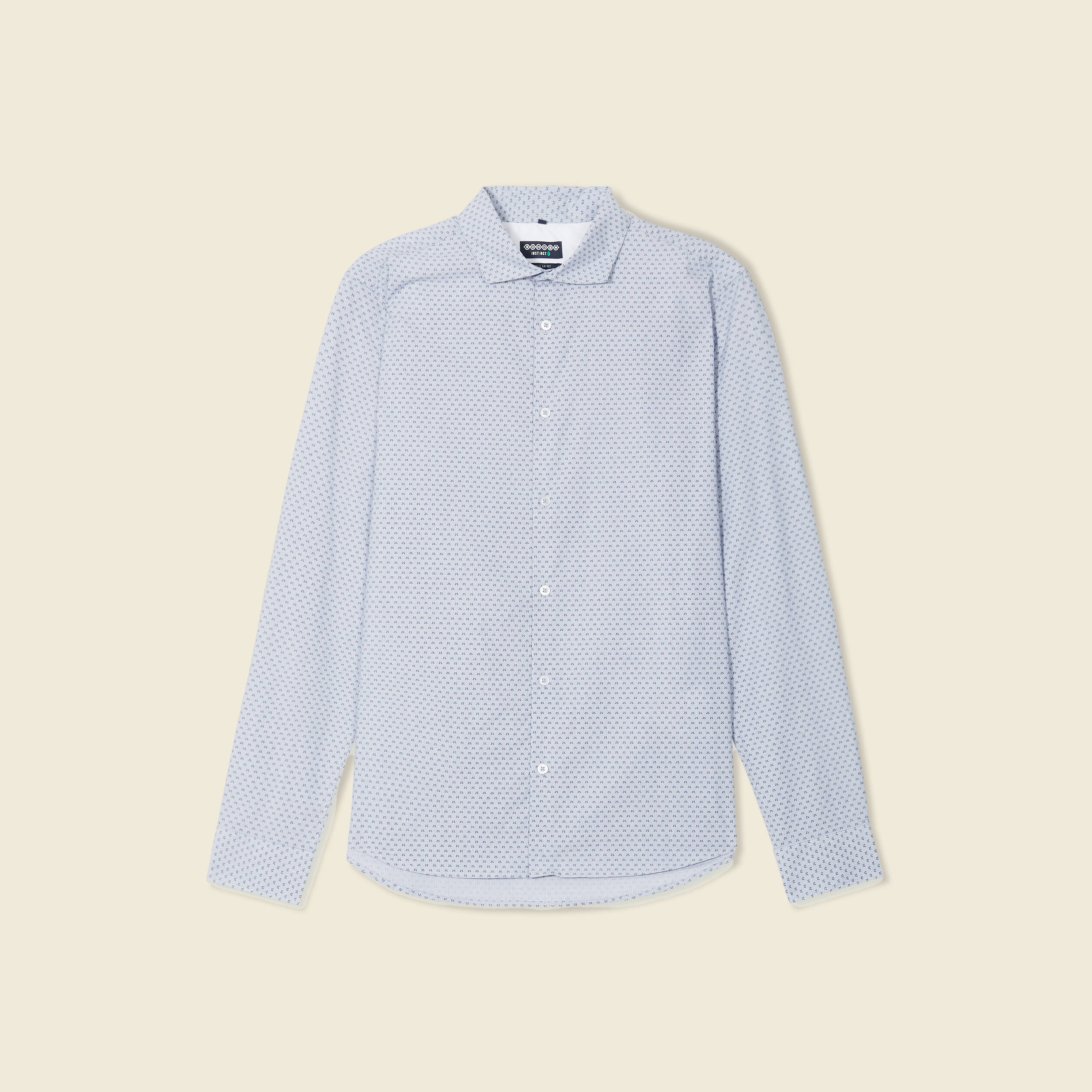 Chemise manches longues bleu homme