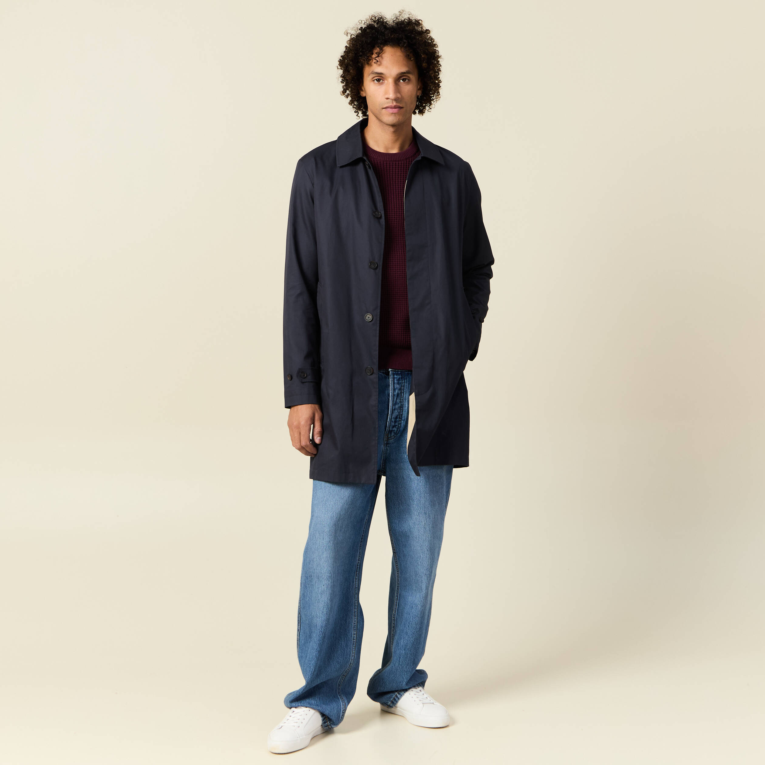 Pull éco-responsable prune homme