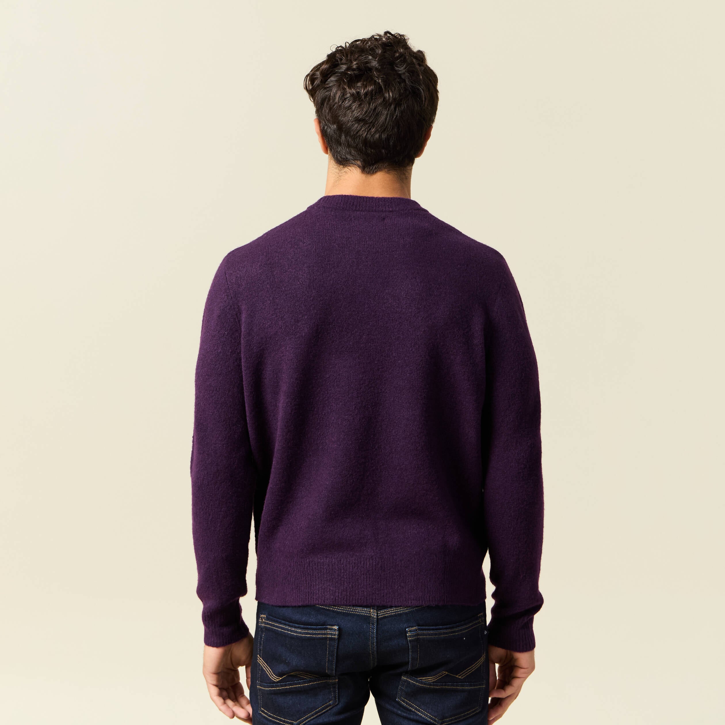 Pull Manches Longues Homme Levi's - Violet Rayé, Coton Jersey, Taille S - Décontracté, Lavable