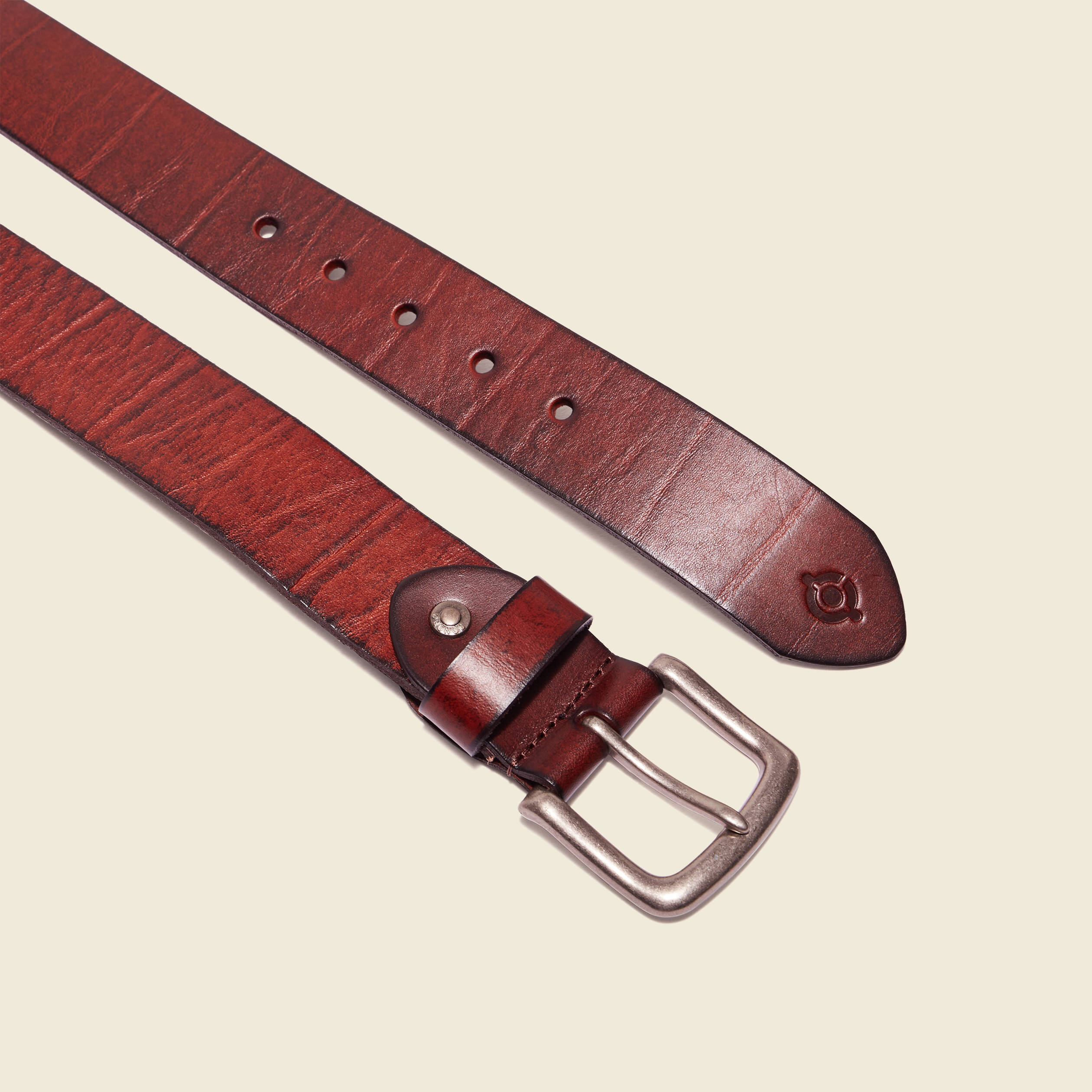 Ceinture en cuir marron shop