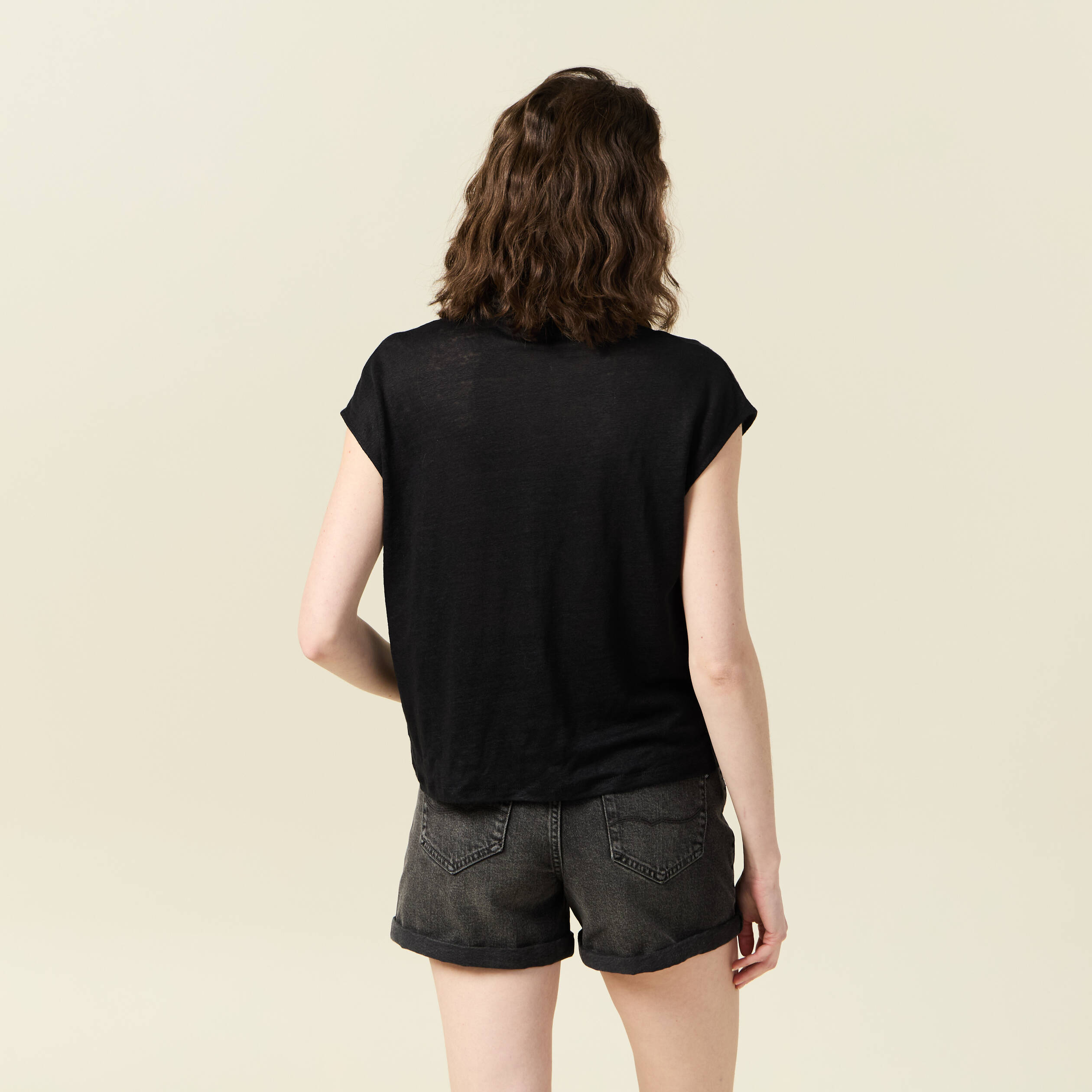 polo manches courtes noir femme Polo manches courtes noir femme