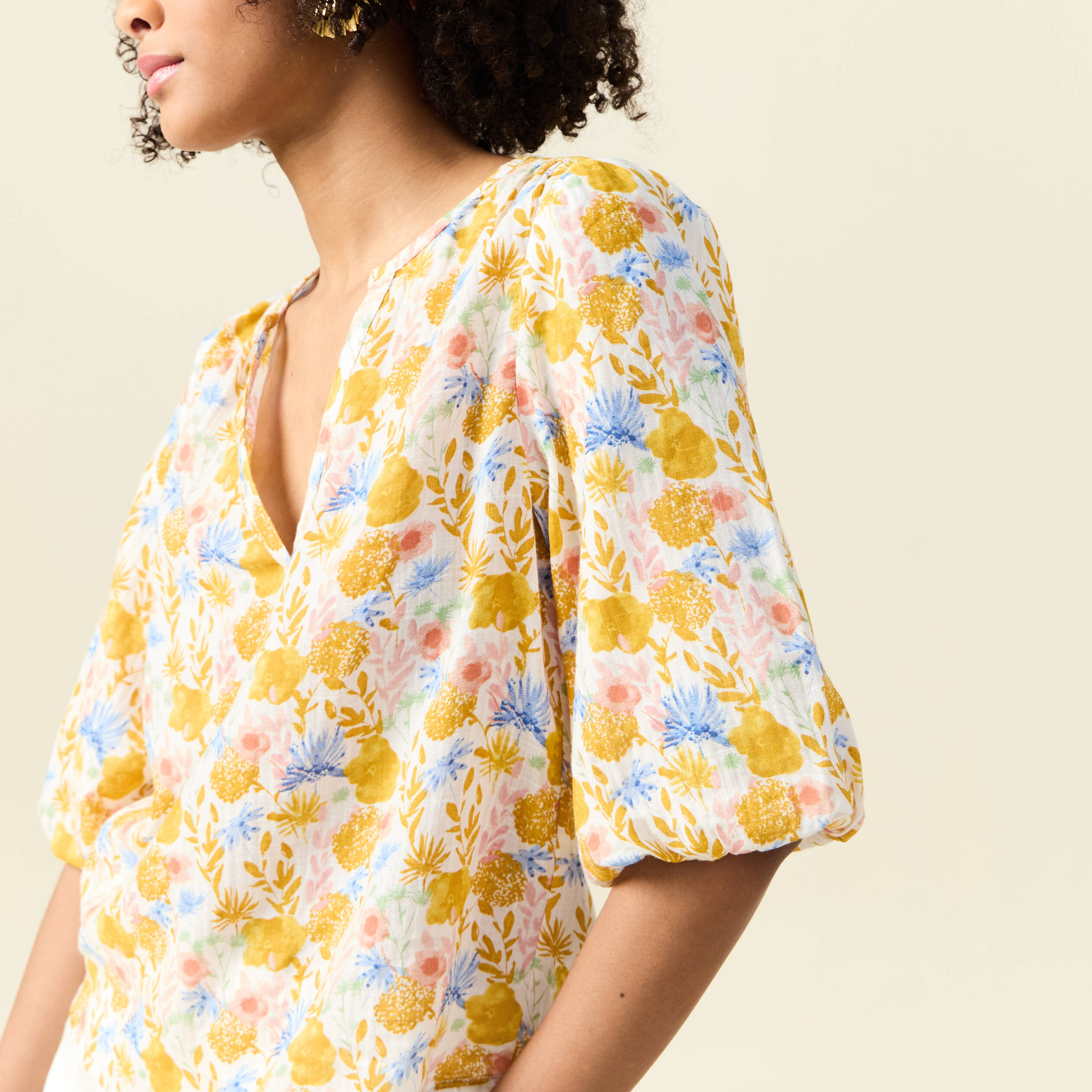 blouse manches courtes multicolore femme Blouse manches courtes multicolore femme
