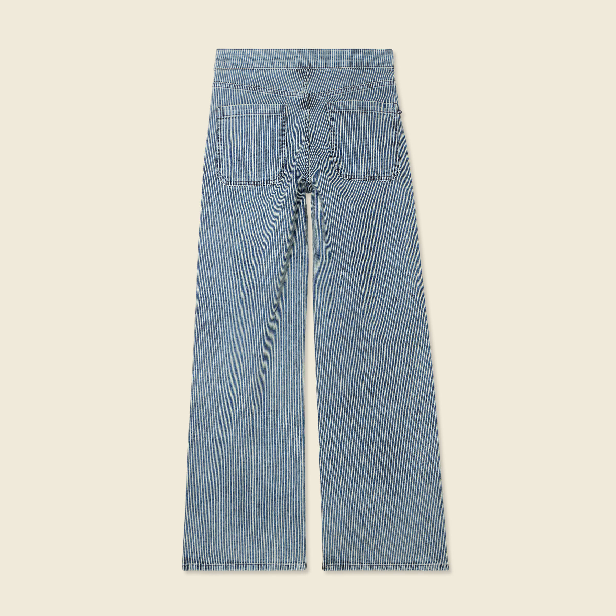 jeans large a pont denim used femme Jeans large à pont denim used femme