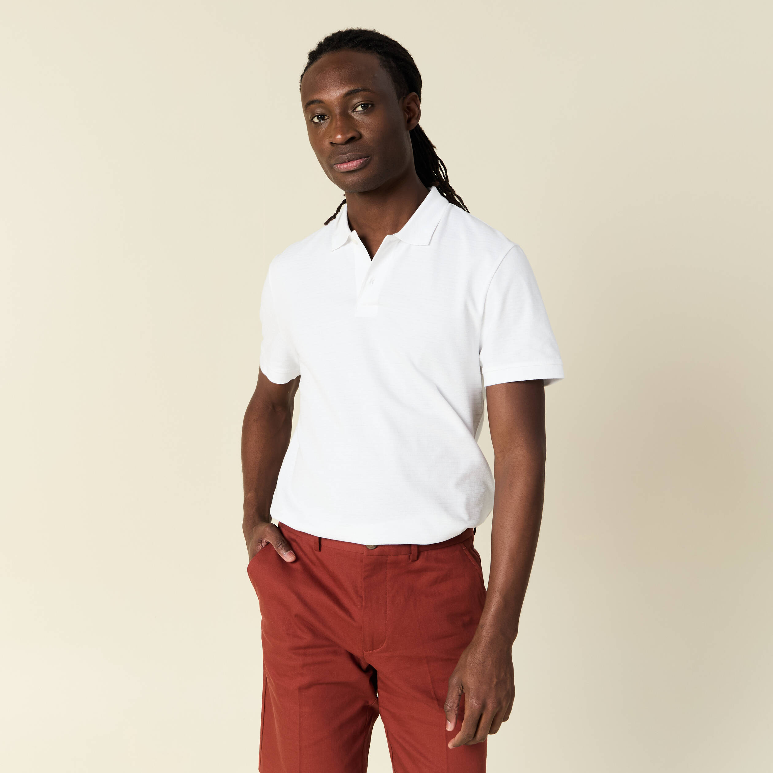 polo eco responsable blanc homme Polo éco-responsable blanc homme