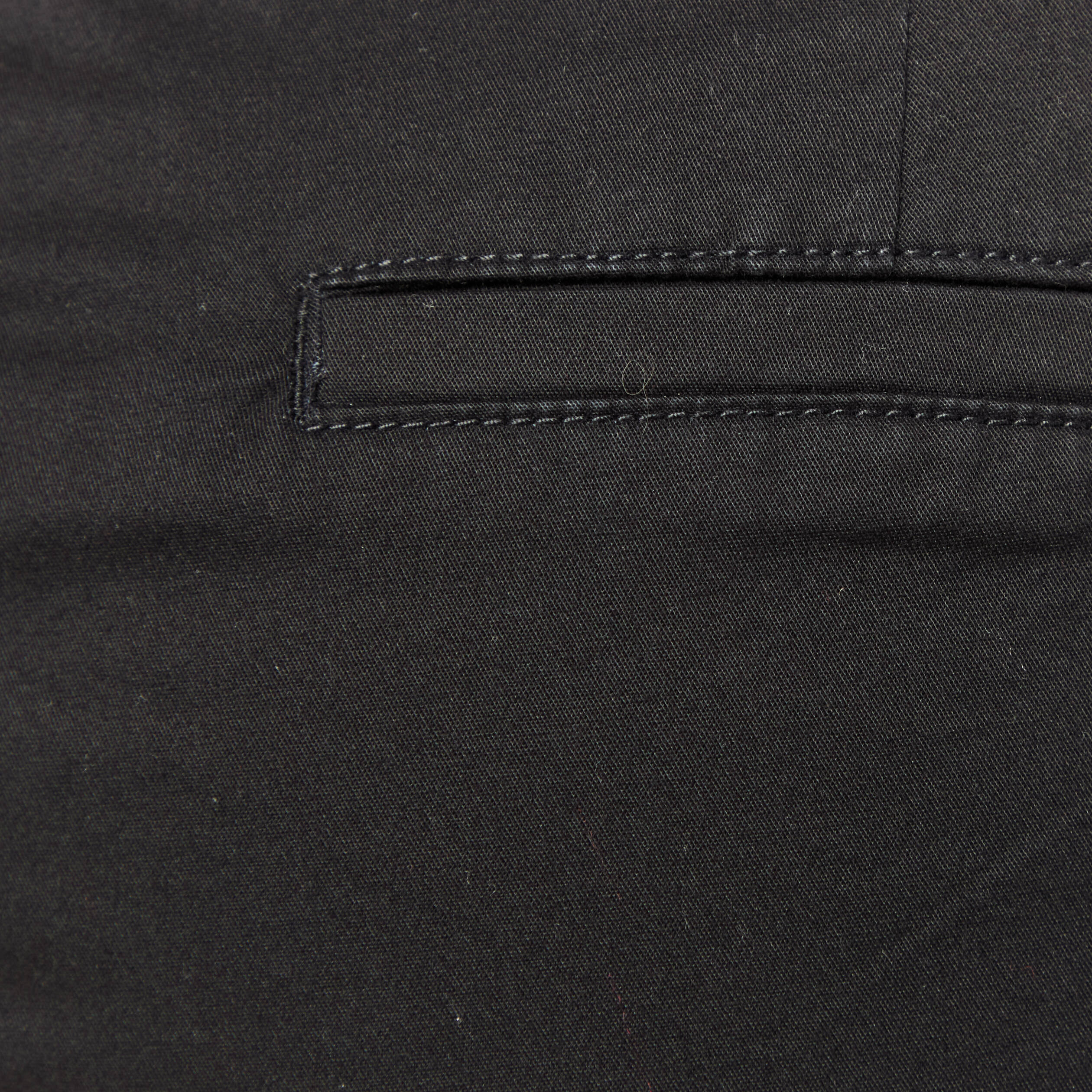 Pantalon taille haute fluide noir femme