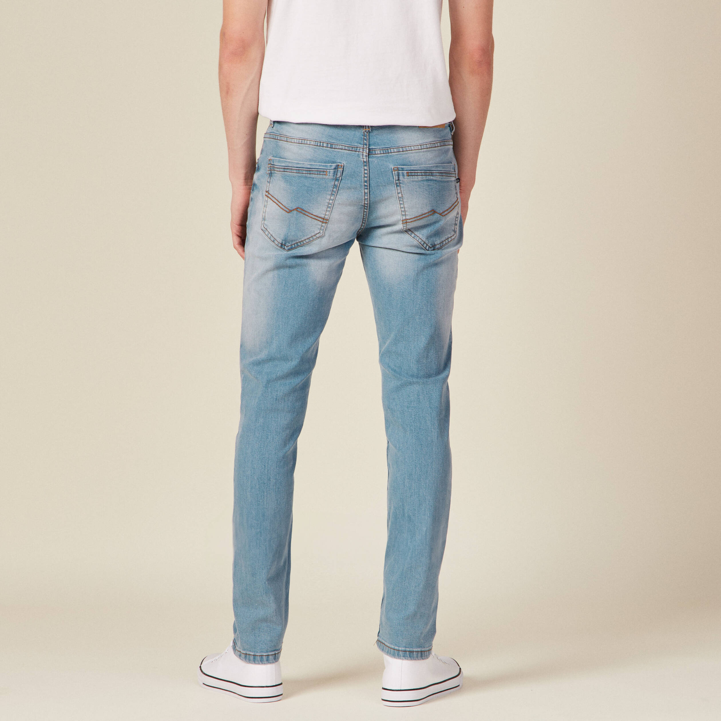 Jeans slim stretch longueur 34 denim used homme