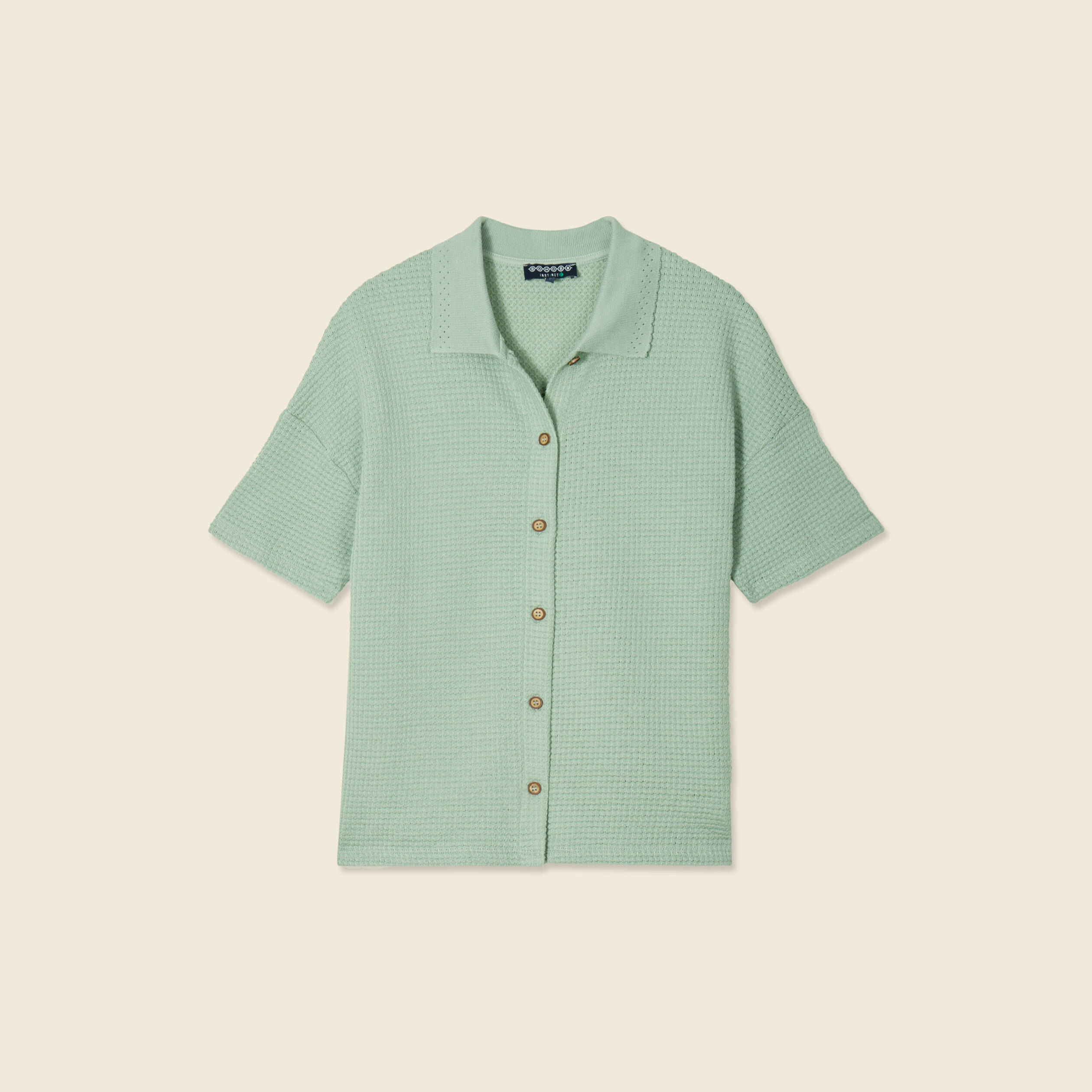 polo en maille vert kaki femme Polo en maille vert kaki femme