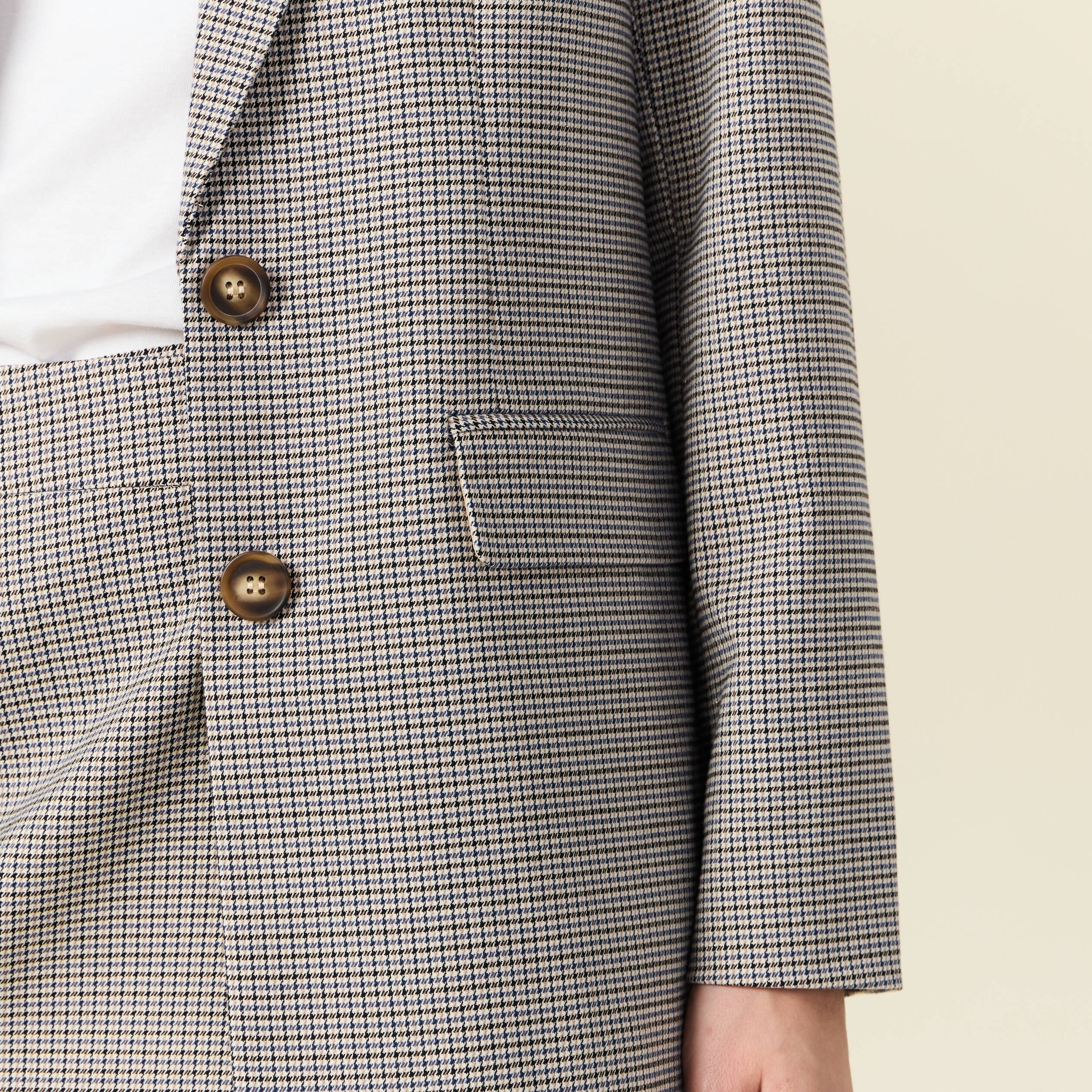 veste blazer eco responsable bleu marine femme Veste blazer éco-responsable bleu marine femme