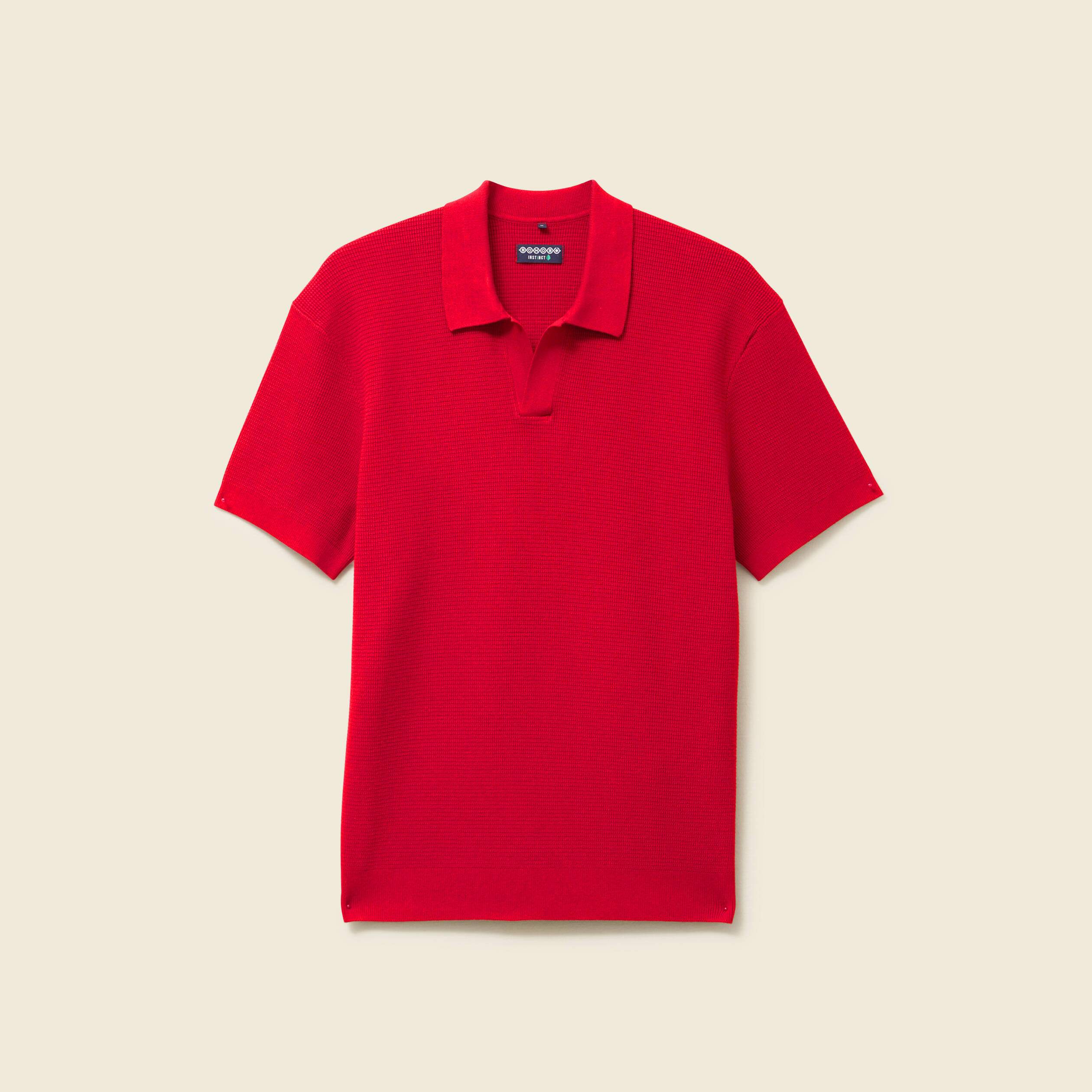 polo cintre manches courtes rouge fonce homme Polo cintré manches courtes rouge foncé homme