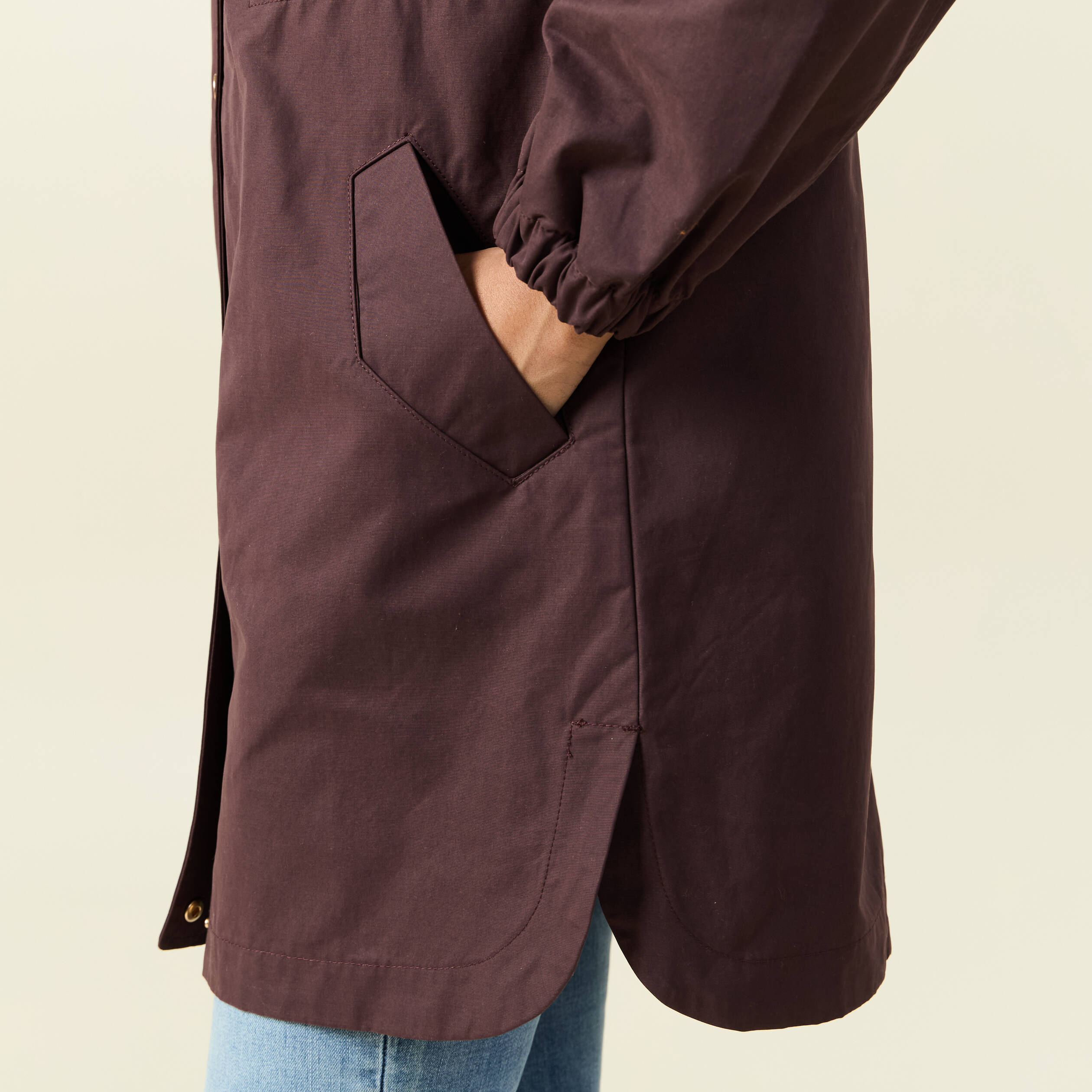 parka longue a capuche marron fonce femme Parka longue à capuche marron foncé femme