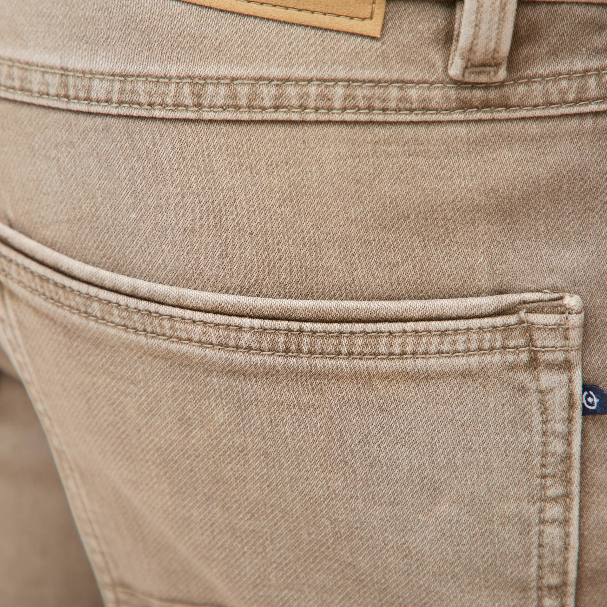 Jeans straight longueur 32 denim denim beige homme