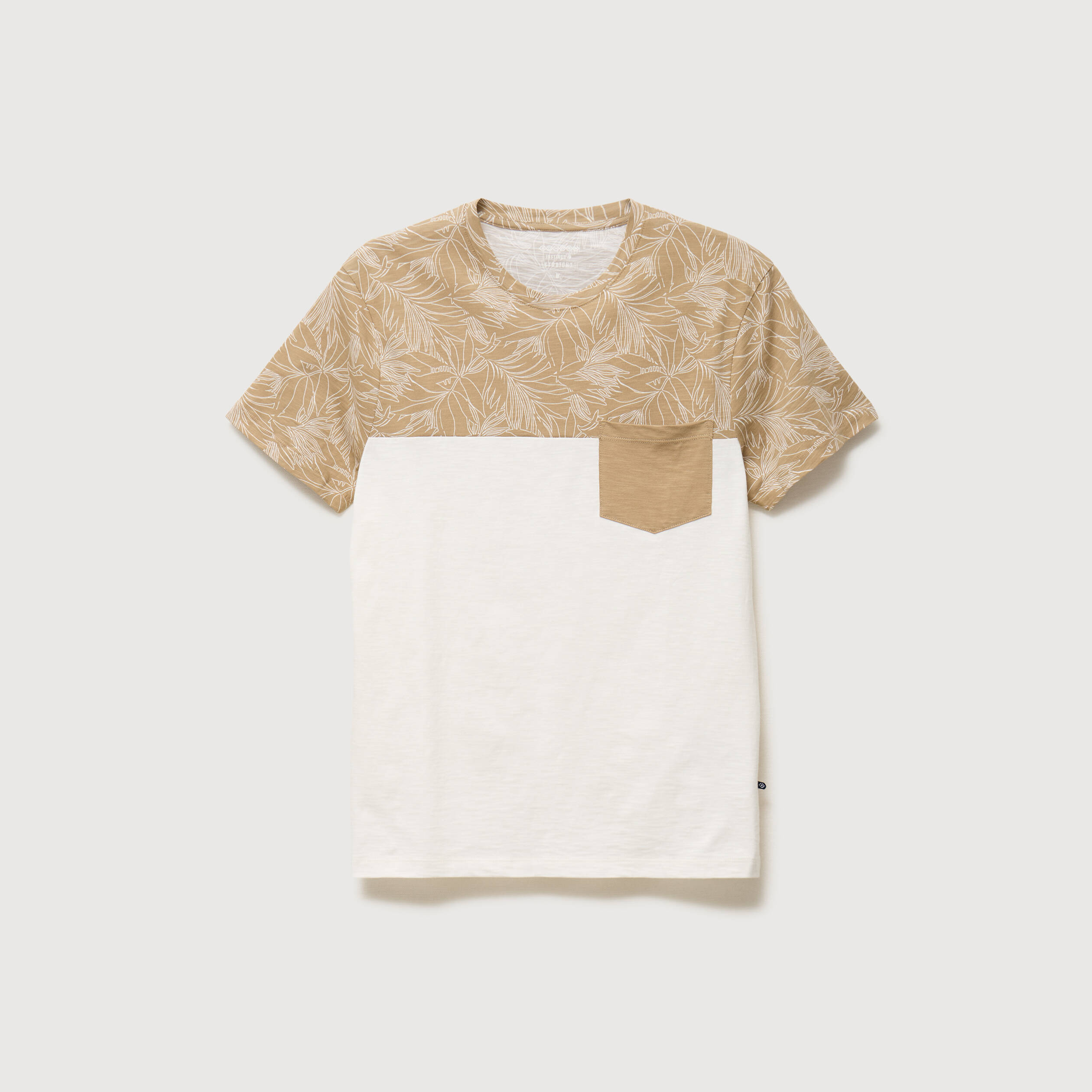 T-shirt manches courtes beige moyen homme