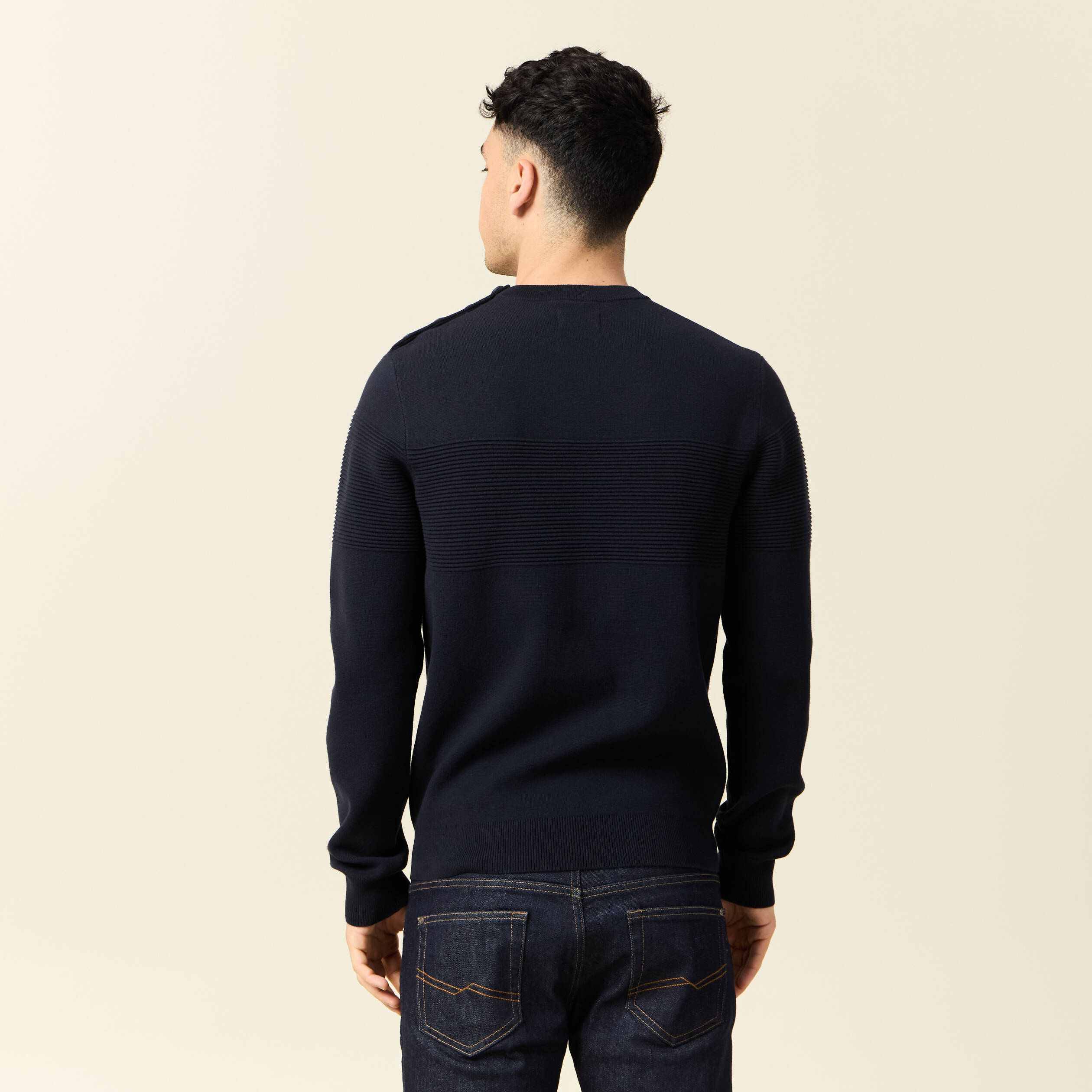pull eco responsable bleu fonce homme Pull éco-responsable bleu foncé homme