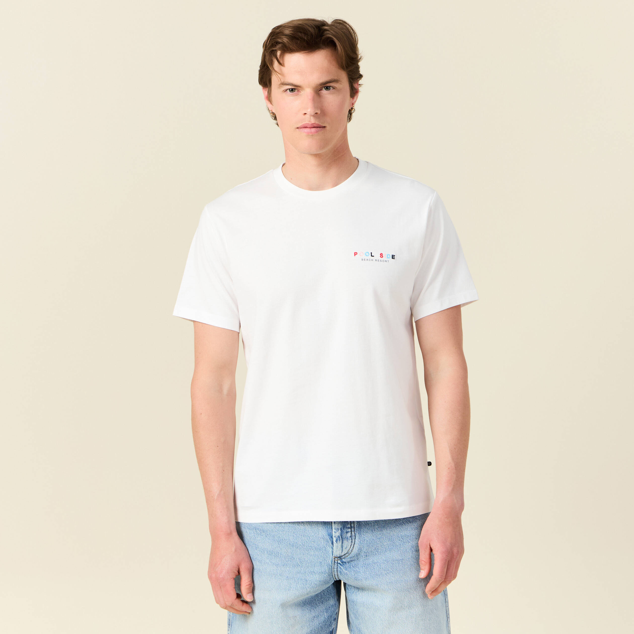 t shirt eco responsable ecru homme T-shirt éco-responsable ecru homme