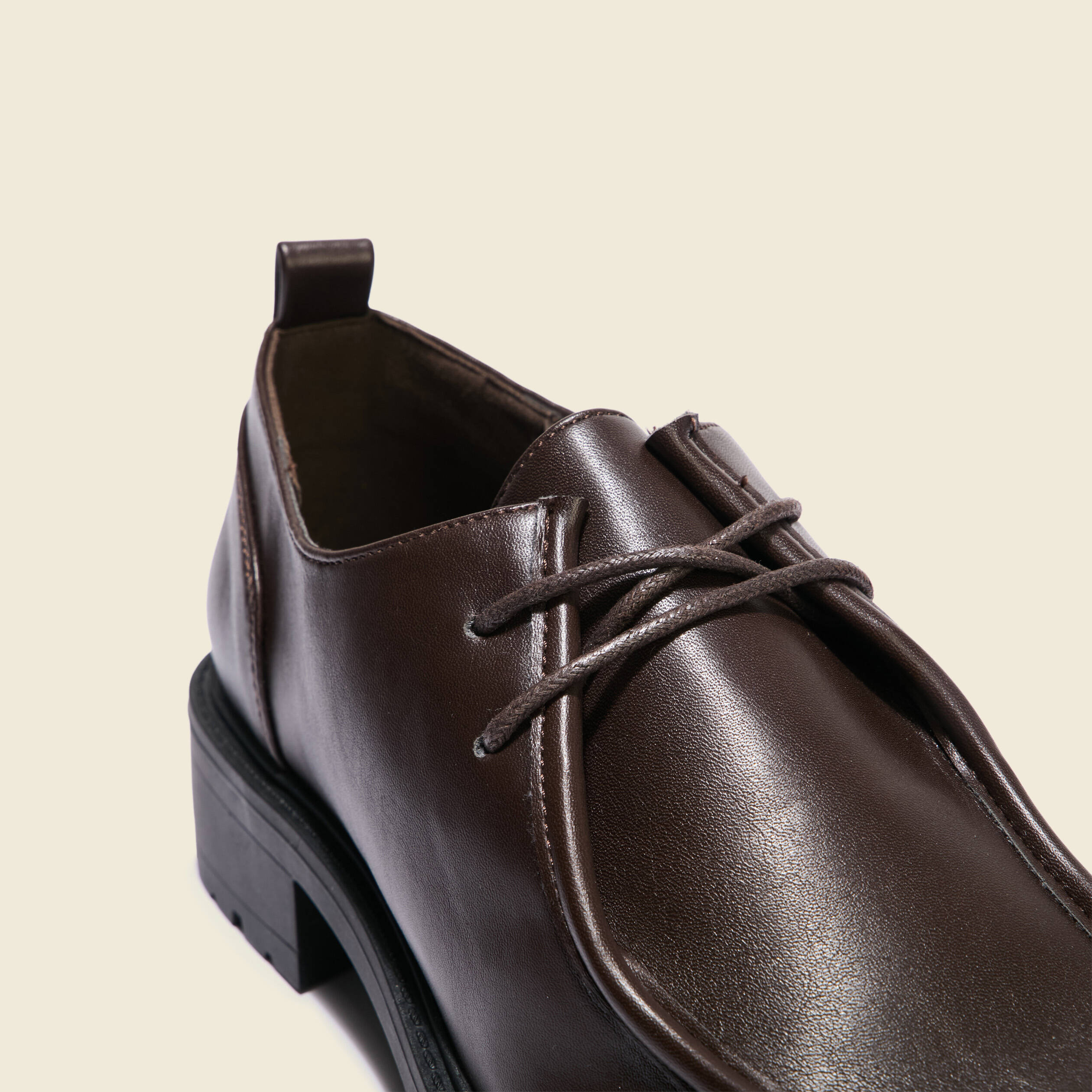 Derbies marron foncé femme