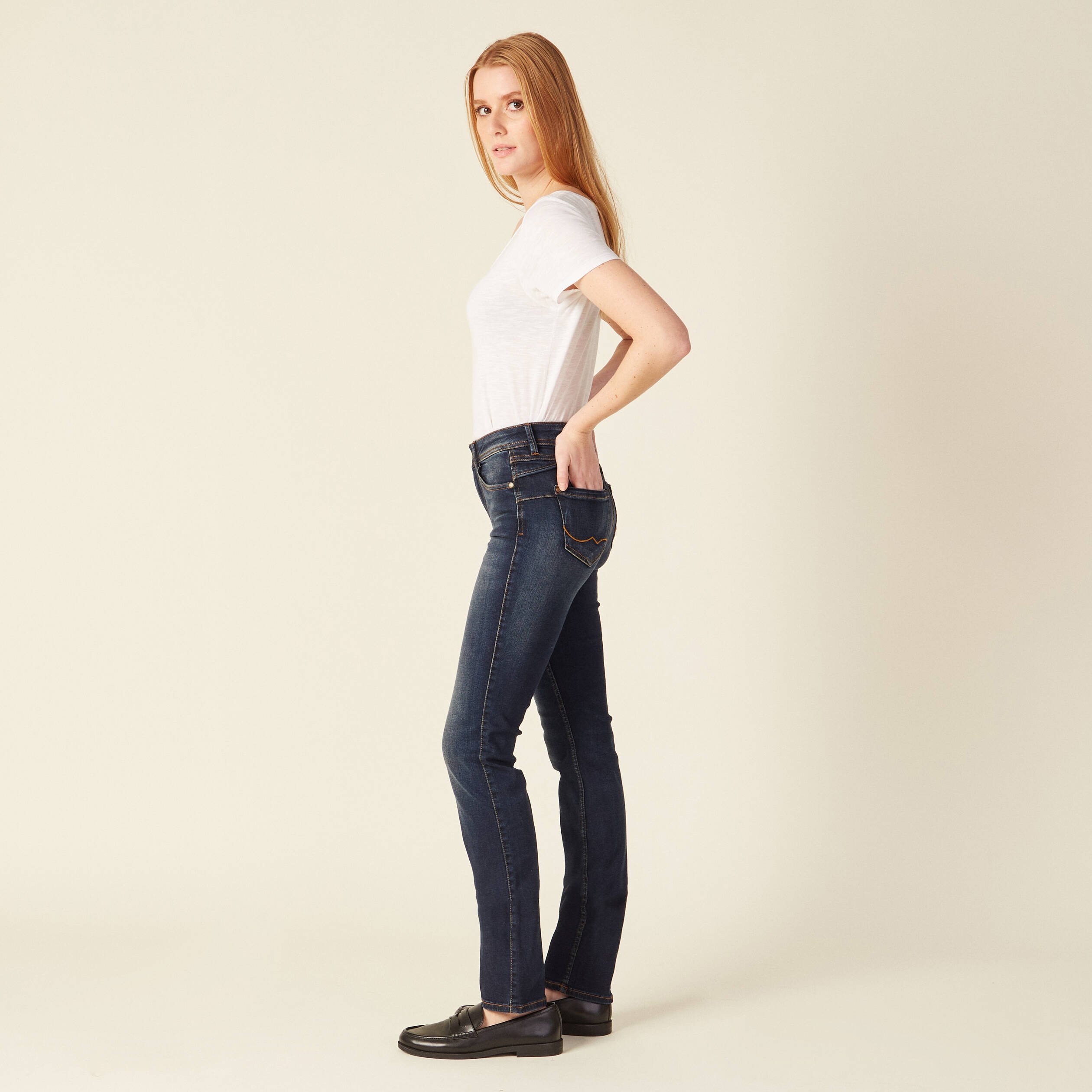 Jean brut femme taille haute hotsell