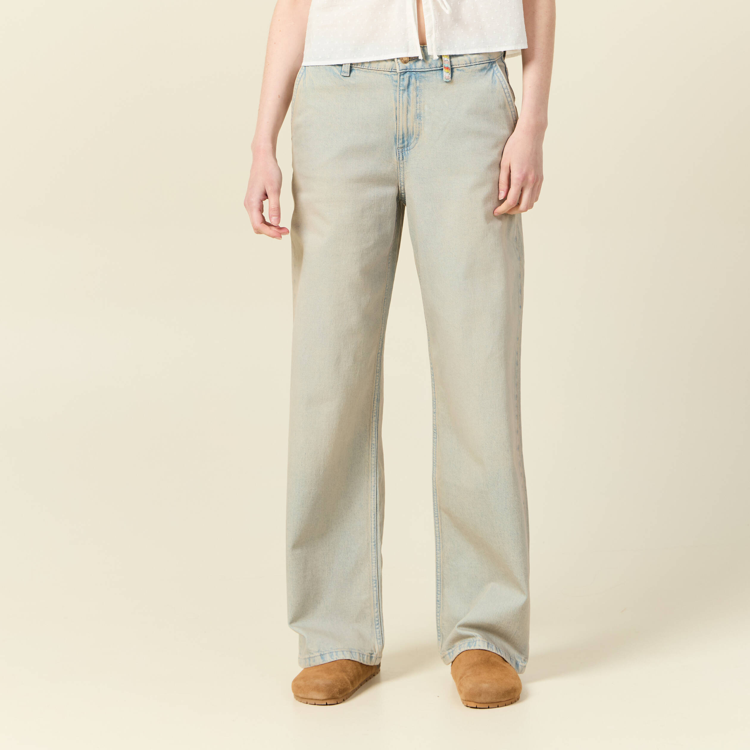 jeans baggy bleu ciel femme Jeans baggy bleu ciel femme