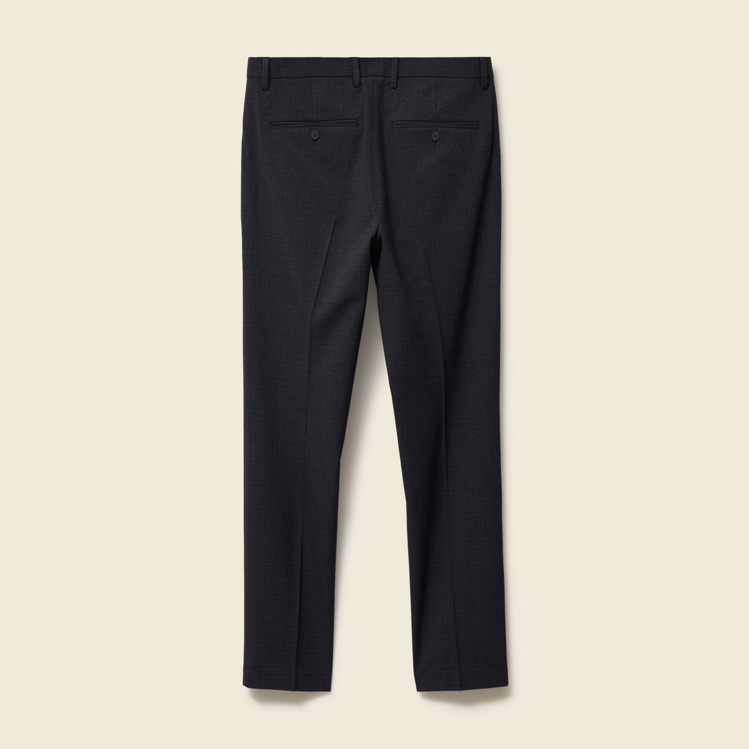 Pantalon chino droit longueur 32 noir homme
