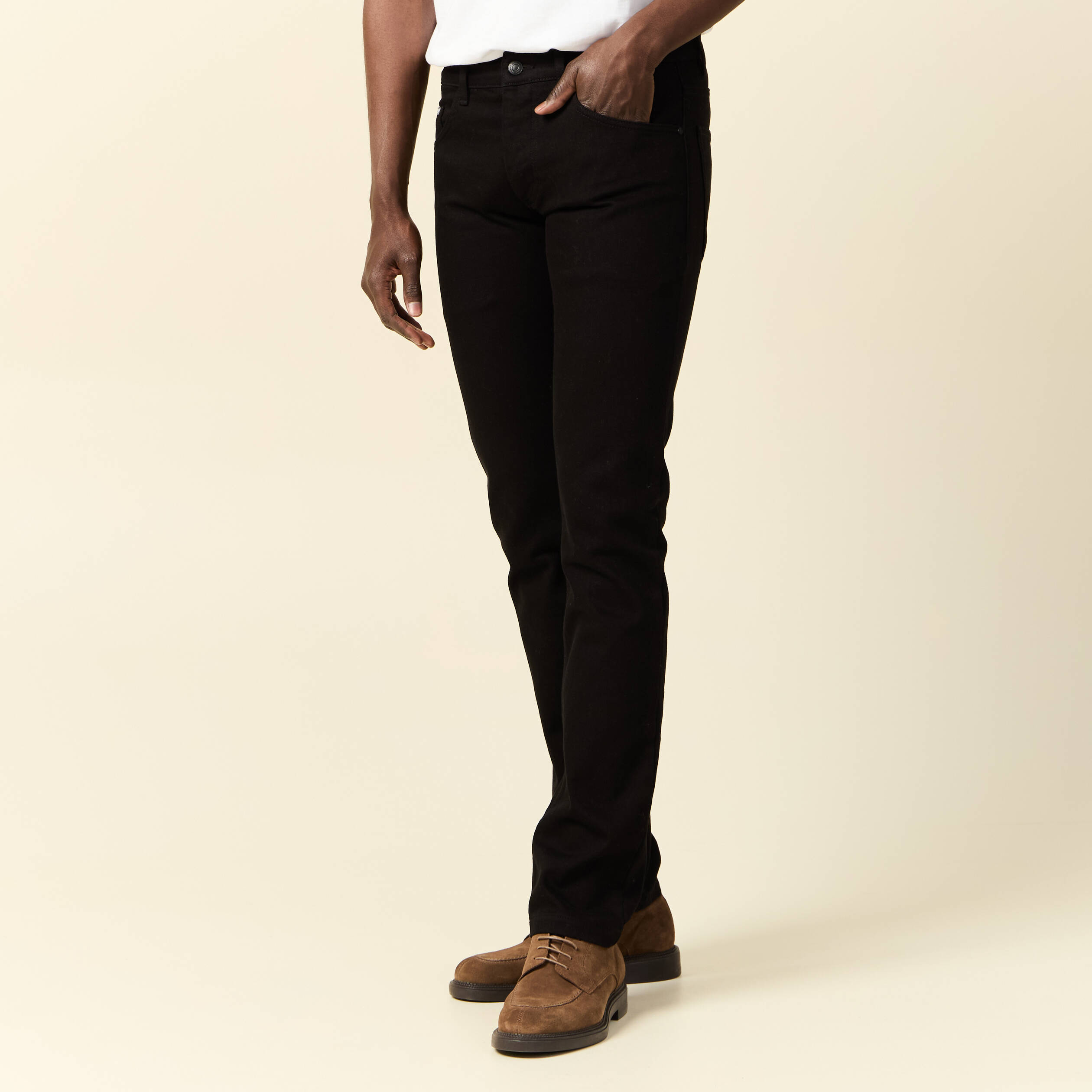 jeans straight denim noir homme Jeans straight denim noir homme