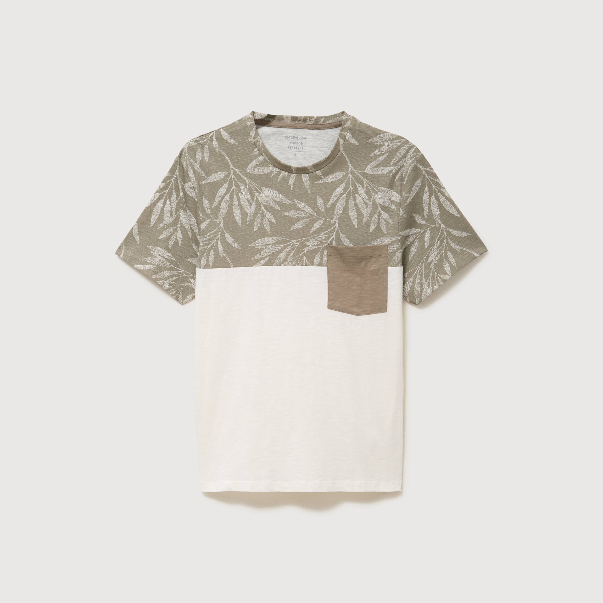 T-shirt manches courtes vert kaki homme