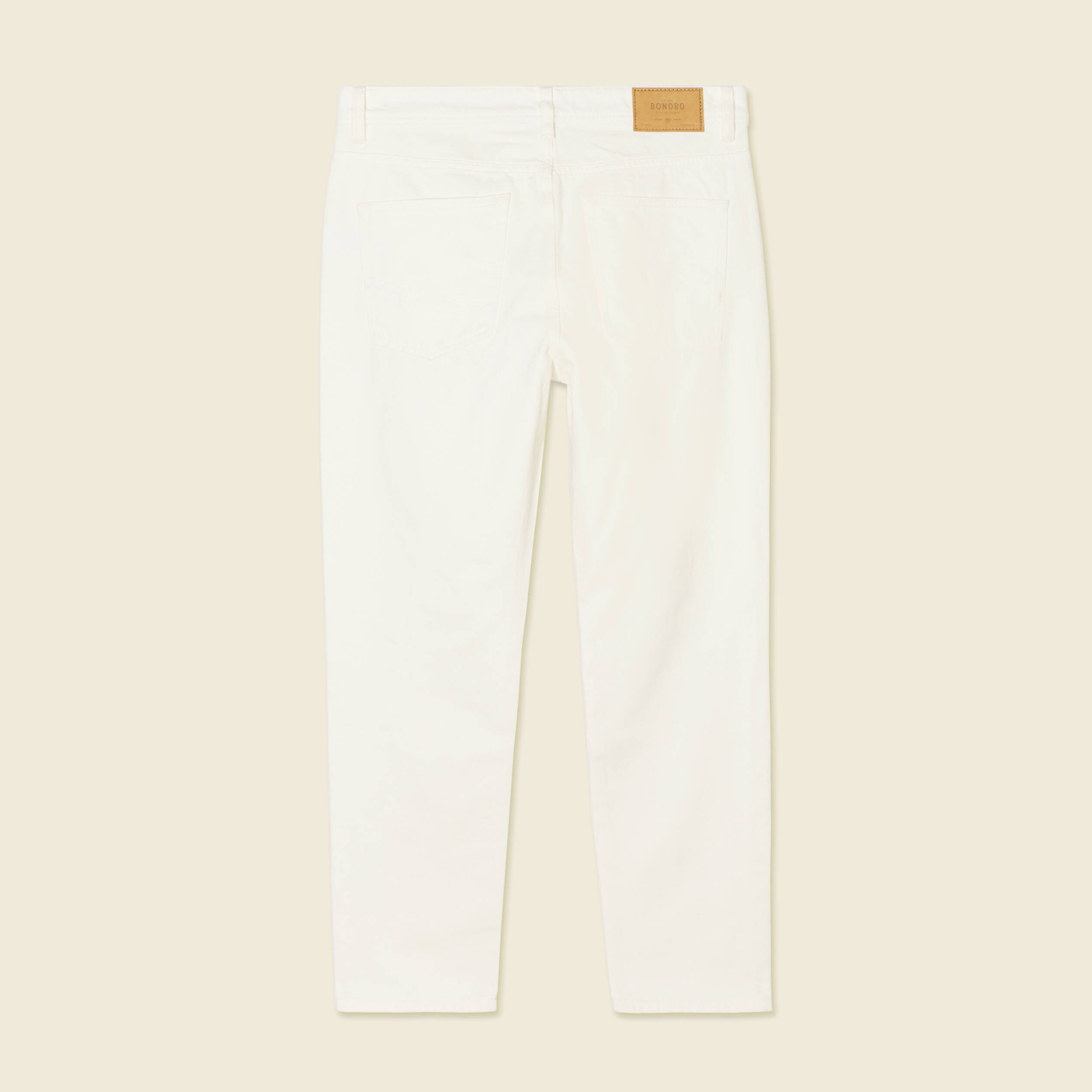 jeans straight tapered denim blanc homme Jeans straight tapered denim blanc homme