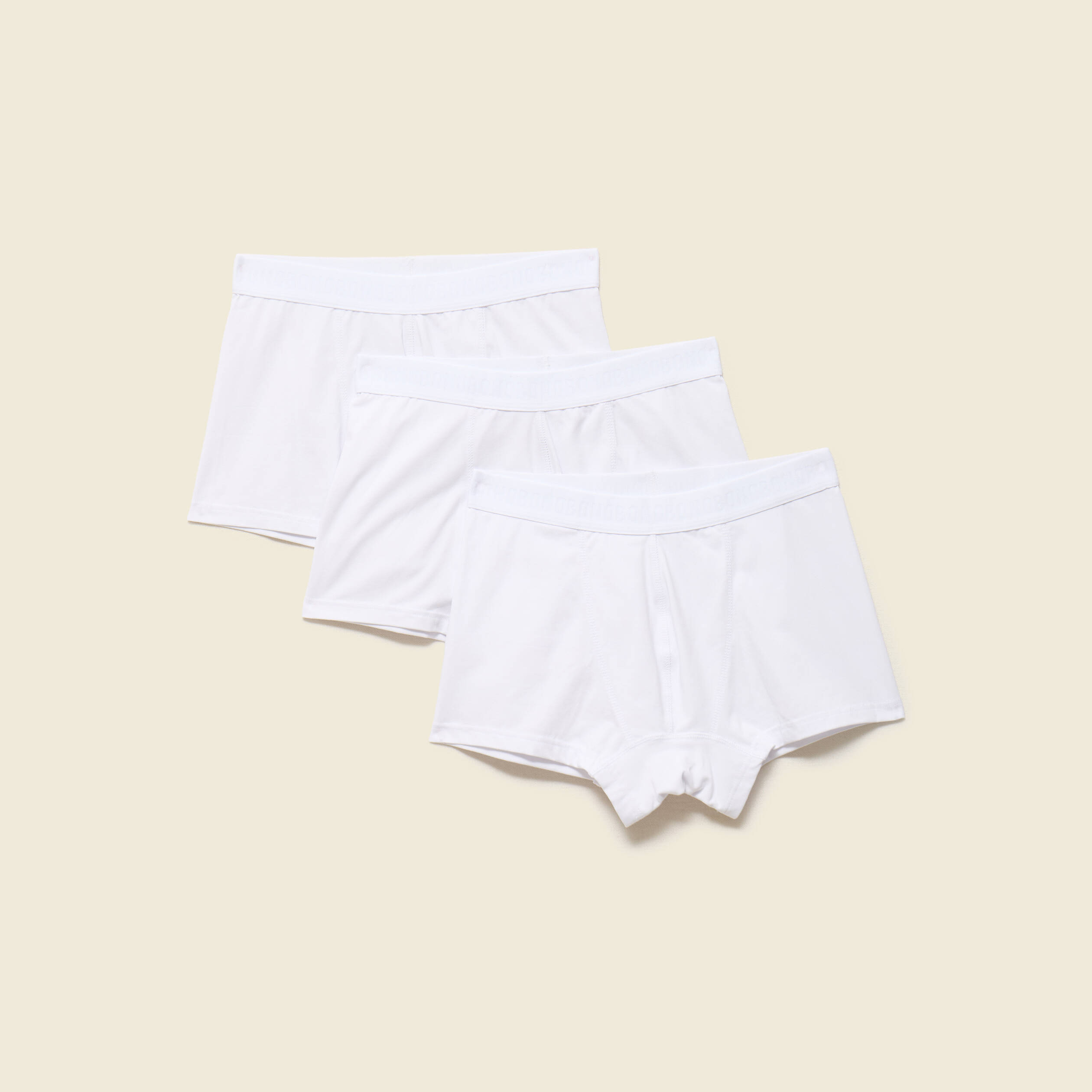 Lot de 3 boxers blanc homme
