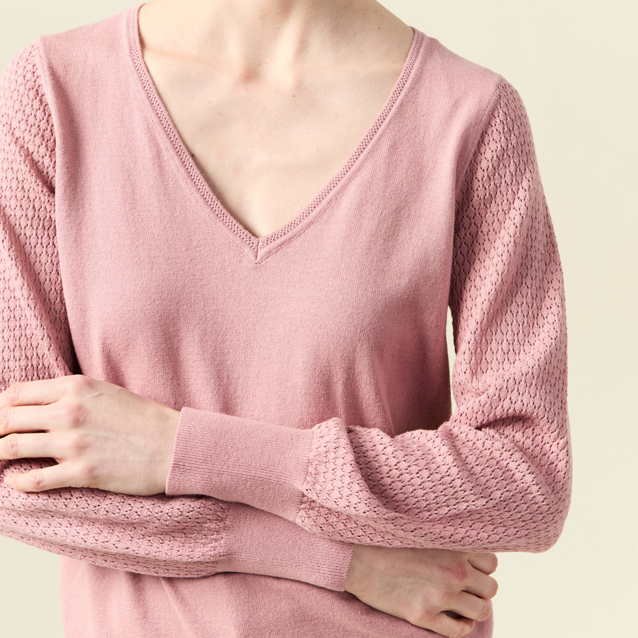 pull manches longues rose pastel femme Pull manches longues rose pastel femme
