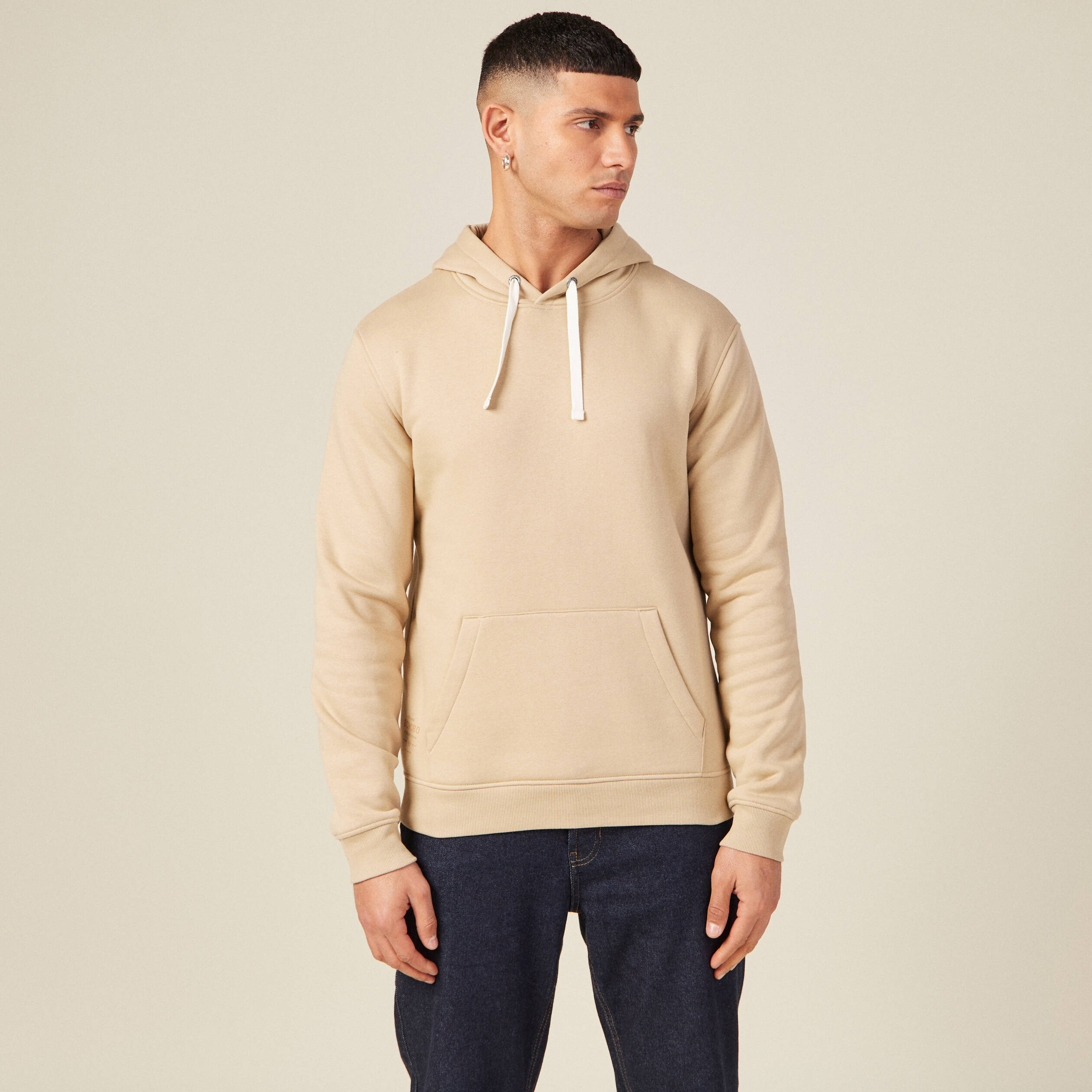 Sweat manches longues beige homme Bonobo