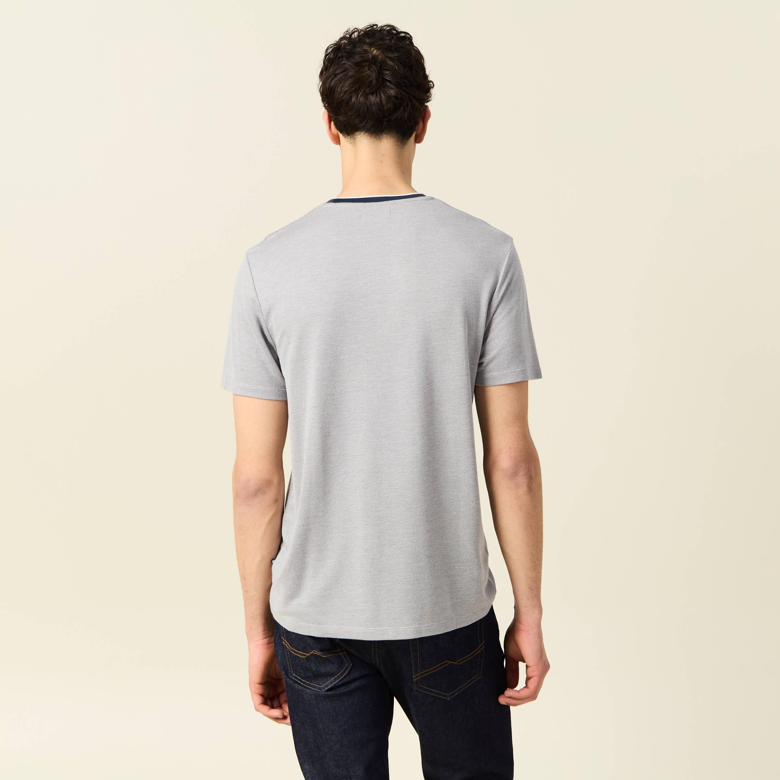 t shirt manches courtes blanc homme T-shirt manches courtes blanc homme