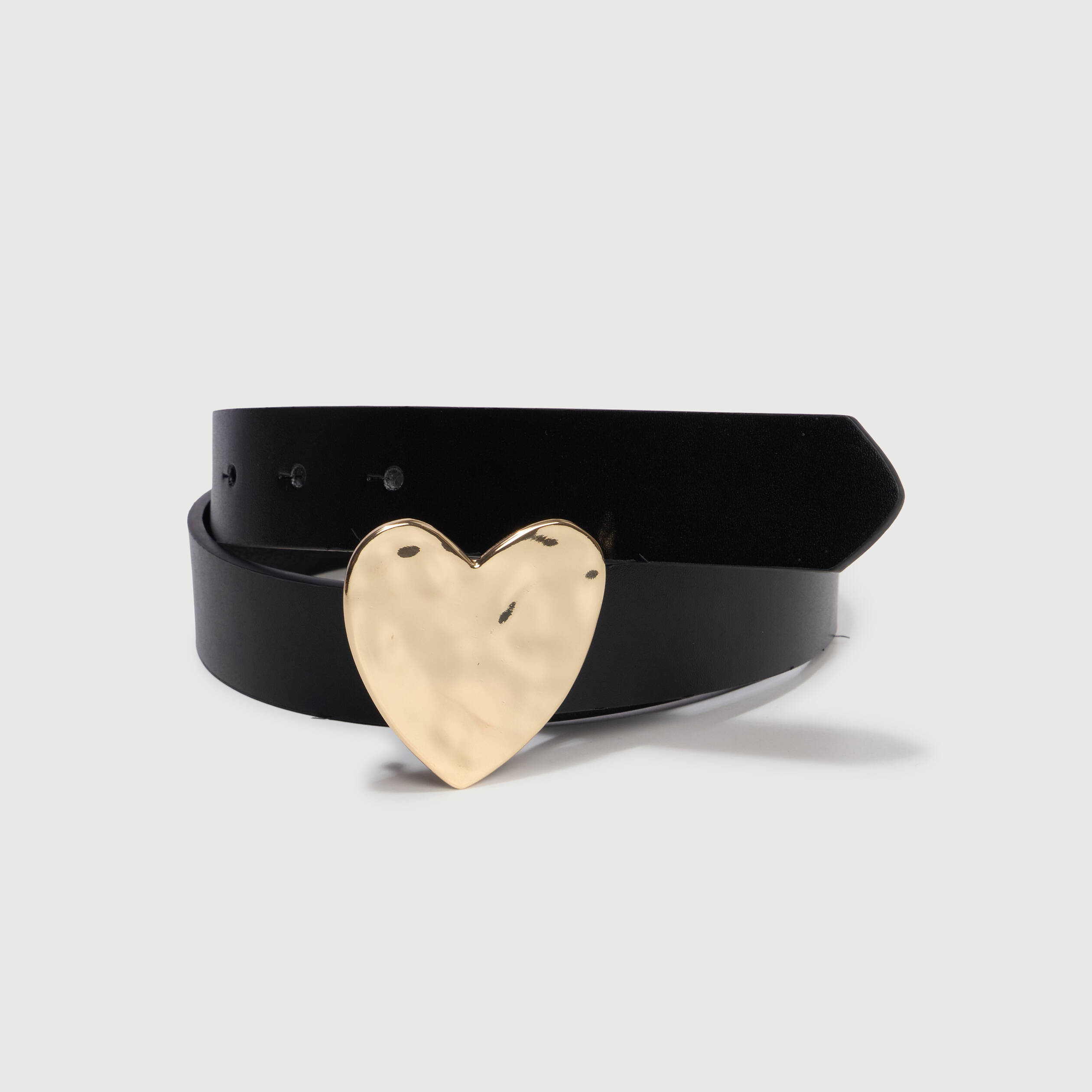 Ceinture fine noir femme