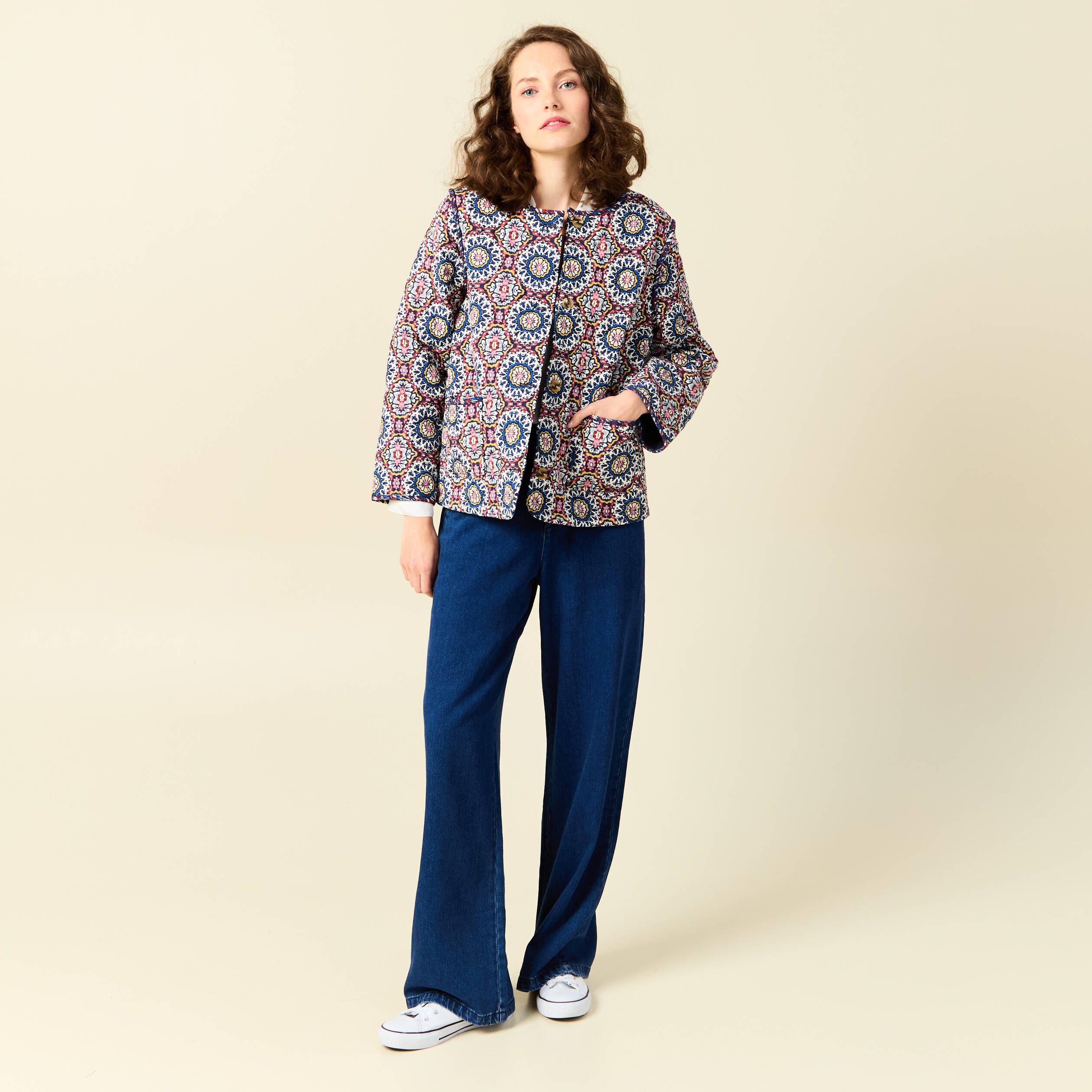 veste eco responsable bleu marine femme Veste éco-responsable bleu marine femme
