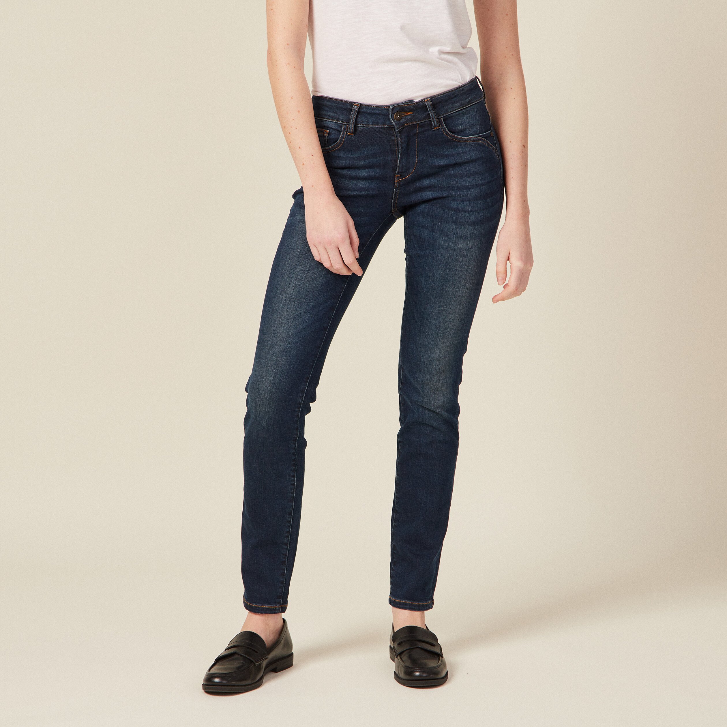 jeans slim denim brut femme Jeans slim denim brut femme