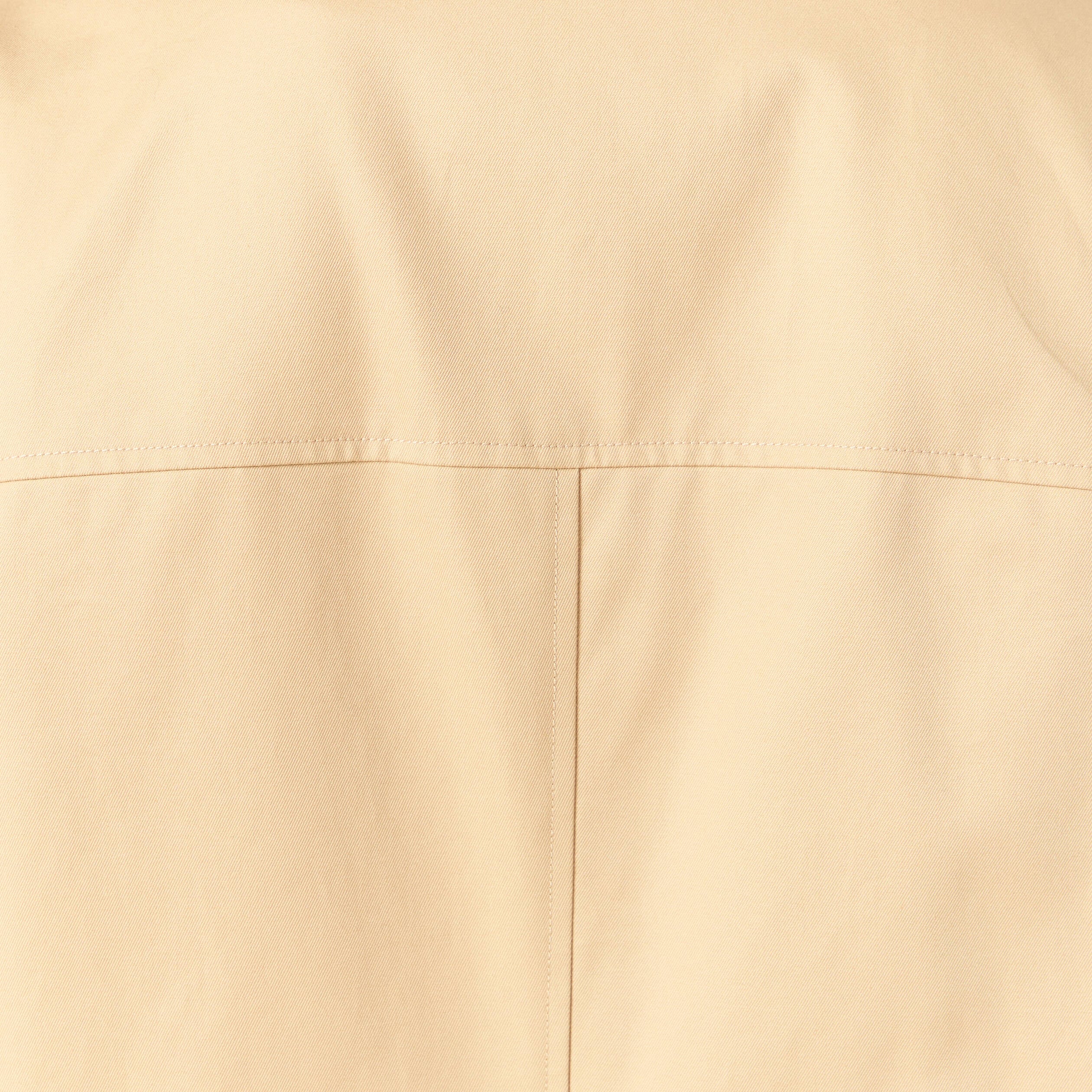Imperm&eacute;able long droit col tailleur beige femme