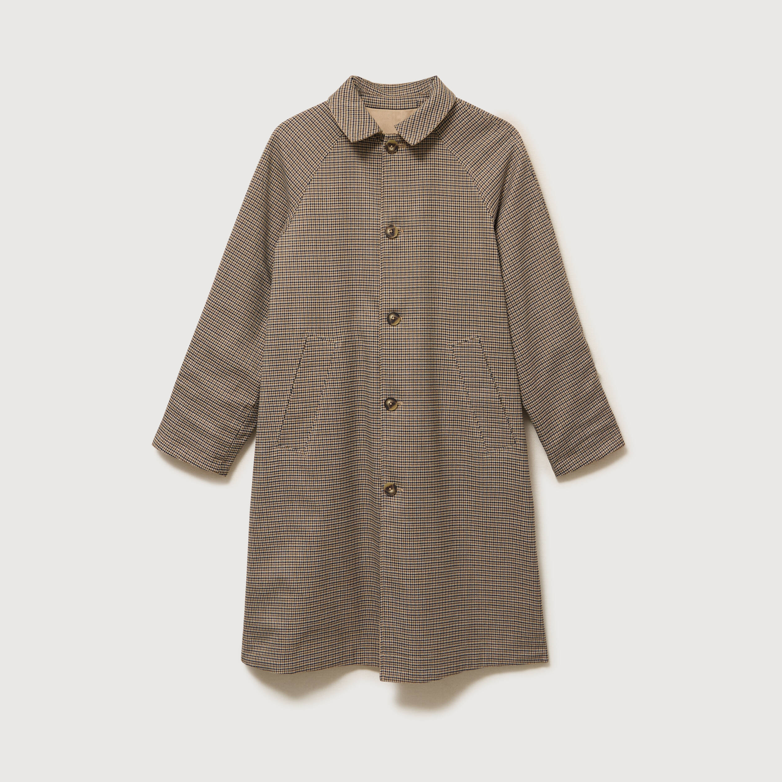 Trench long oversize r&eacute;versible beige femme