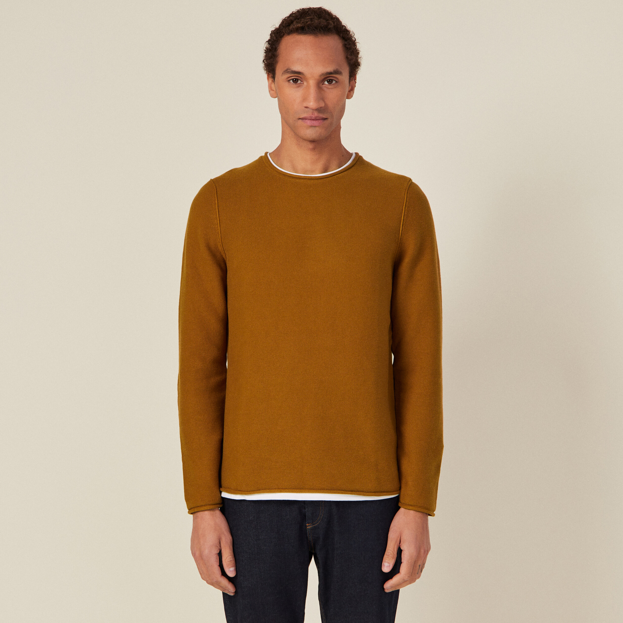 pull manches longues marron homme Pull manches longues marron homme
