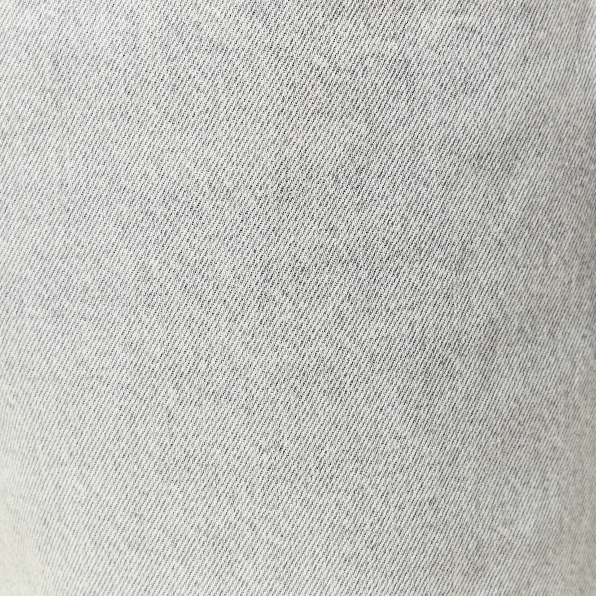 Jeans large 5 poches longueur 32 denim gris clair homme