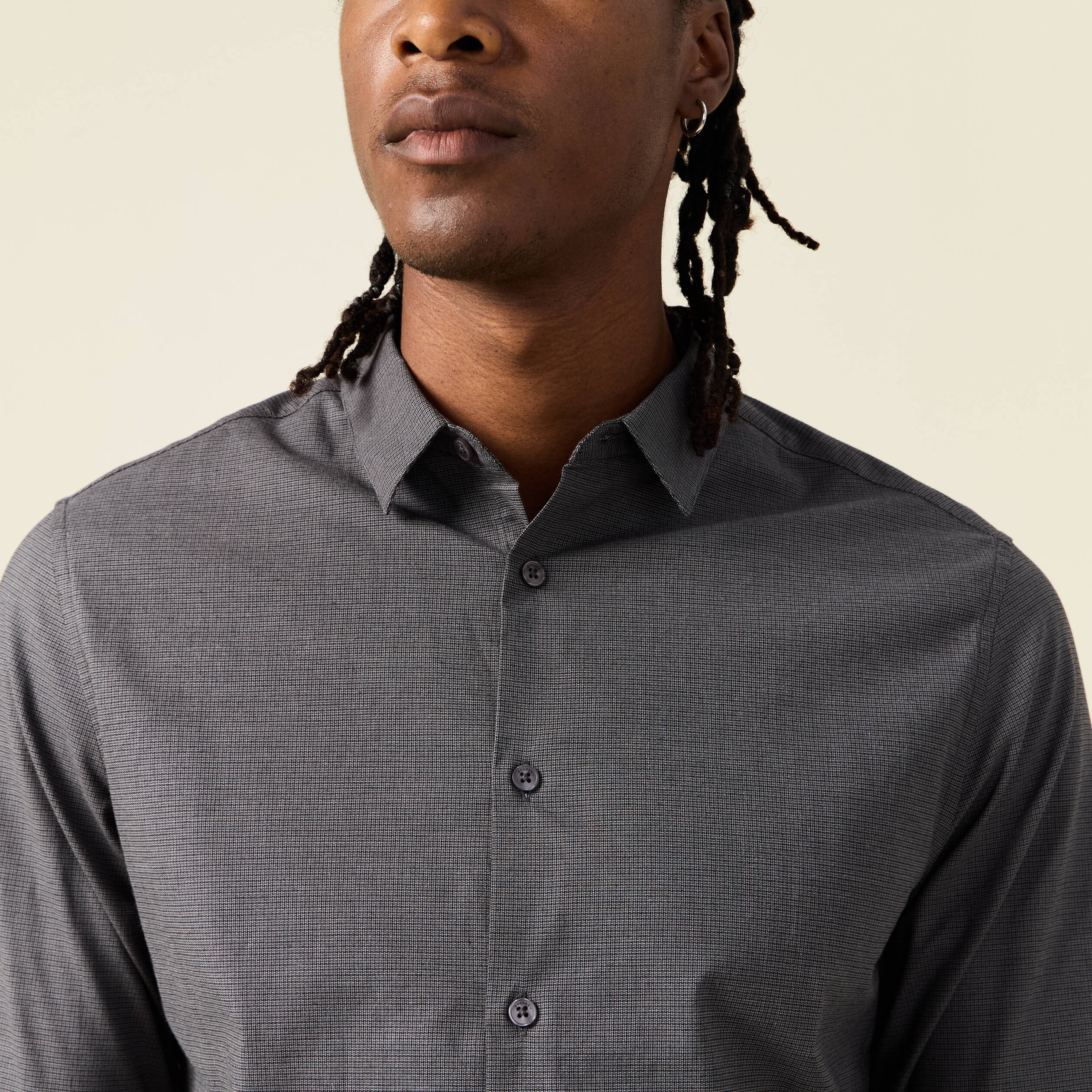chemise eco responsable gris homme Chemise éco-responsable gris homme