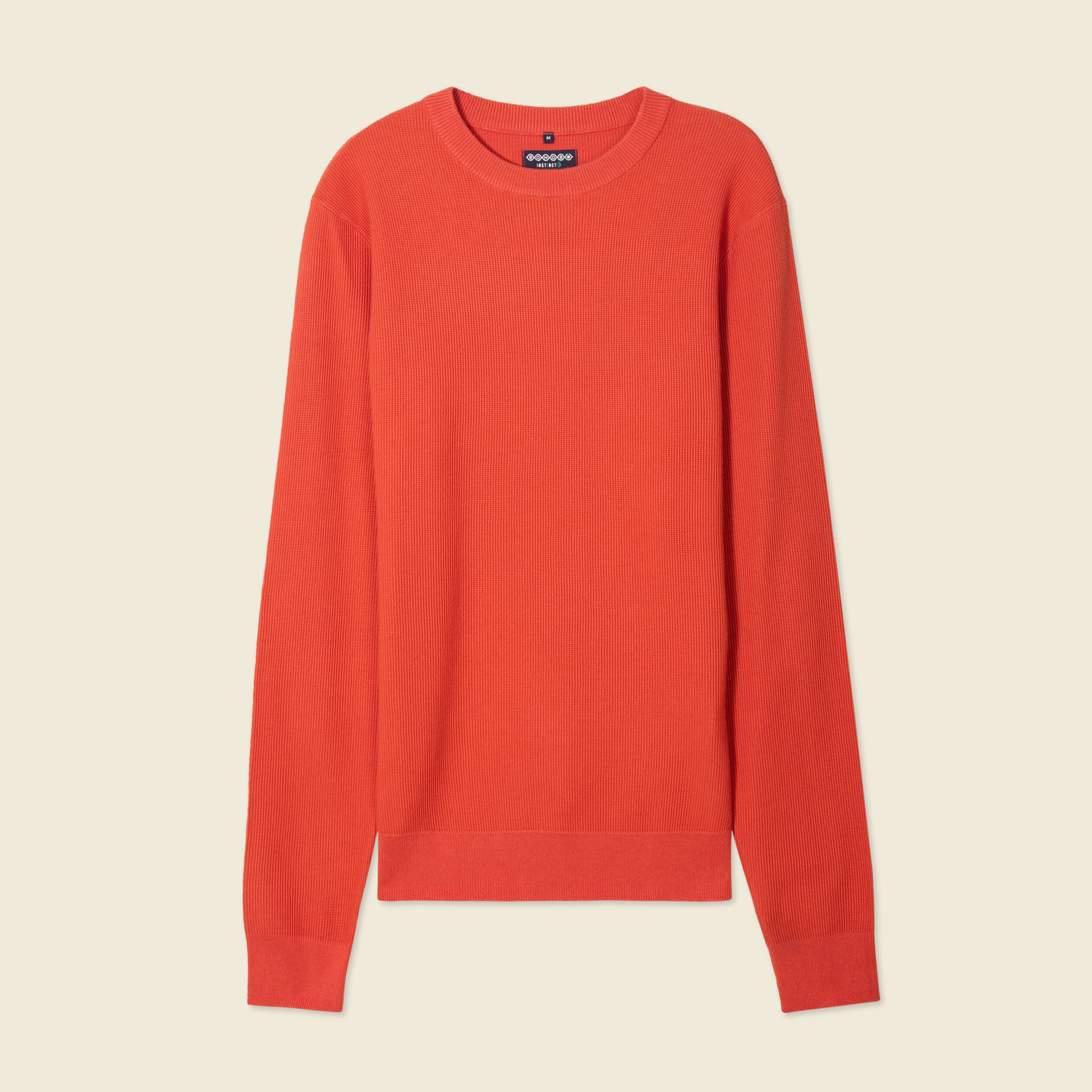 Pull éco-responsable orange homme