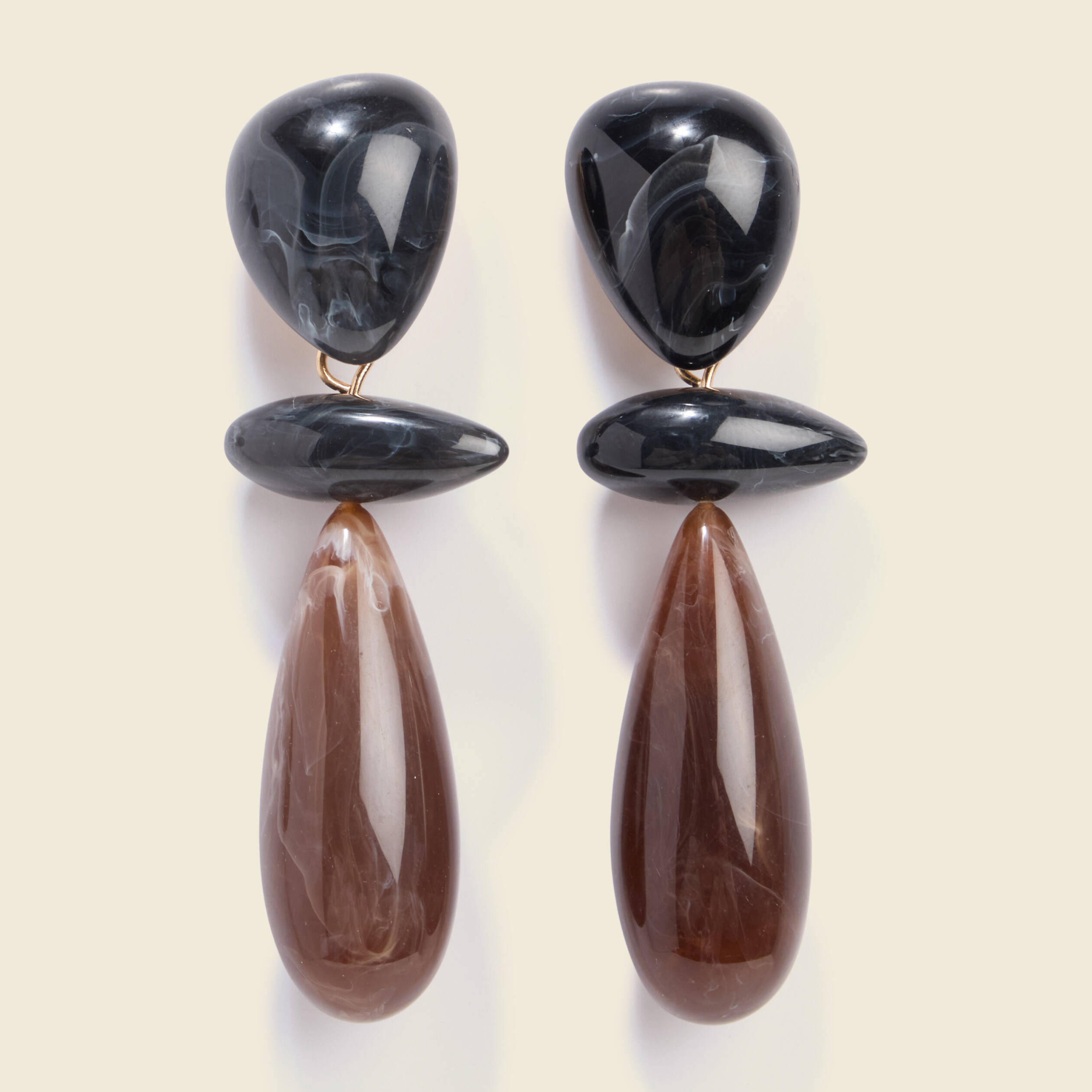 Boucles d'oreilles bordeaux femme