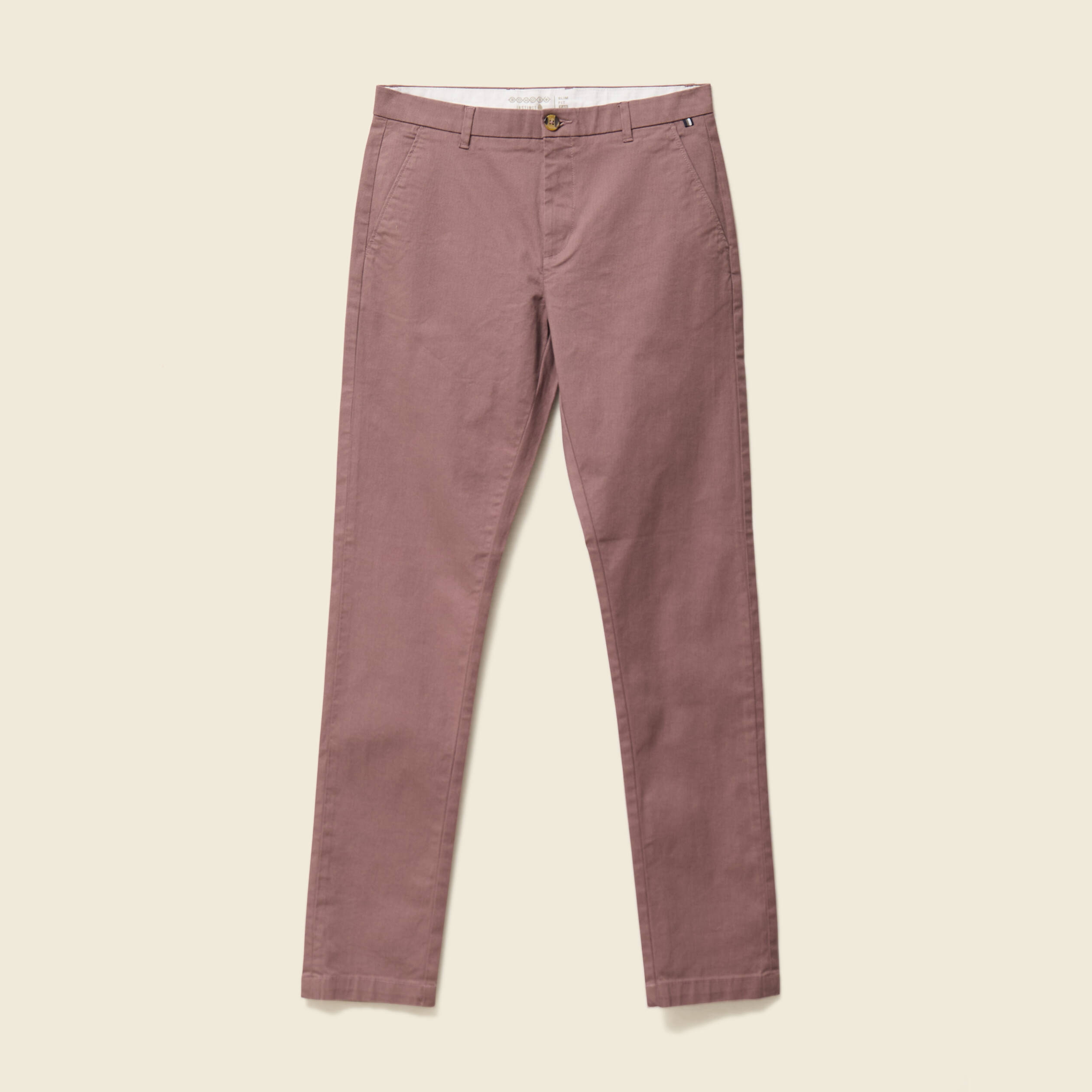 Pantalon chino slim vieux rose homme