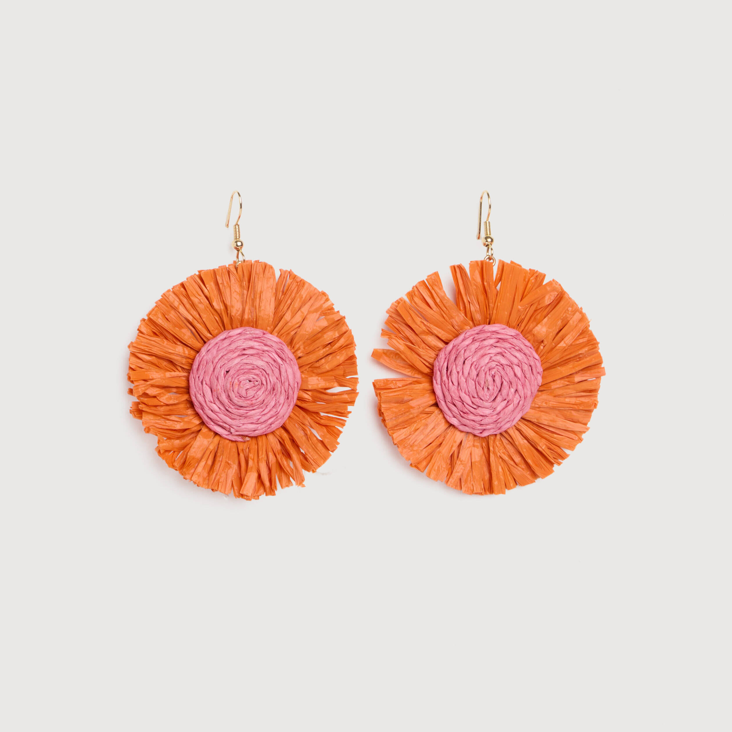 Boucles d'oreilles orange clair femme