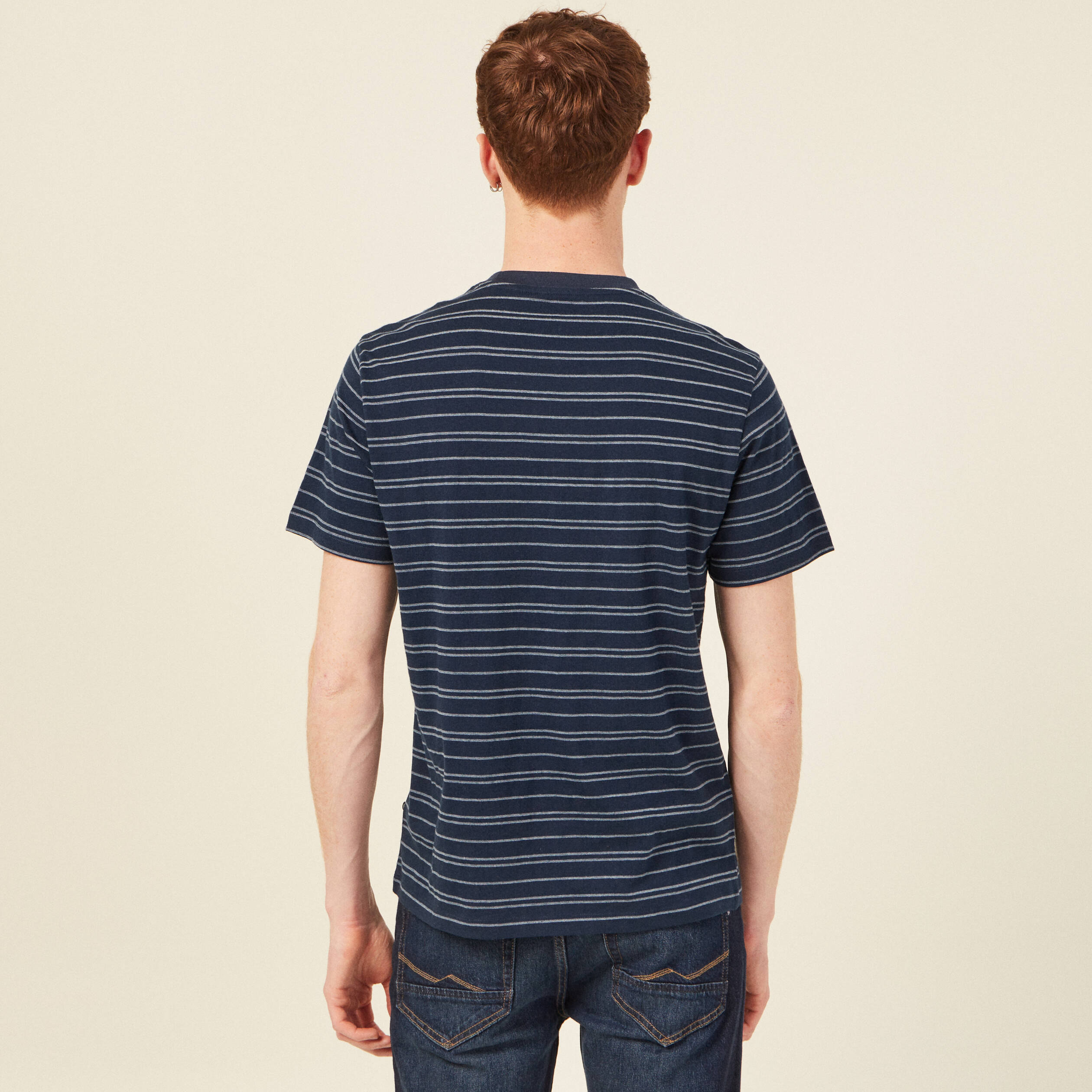 t shirt eco responsable bleu marine homme T-shirt éco-responsable bleu marine homme