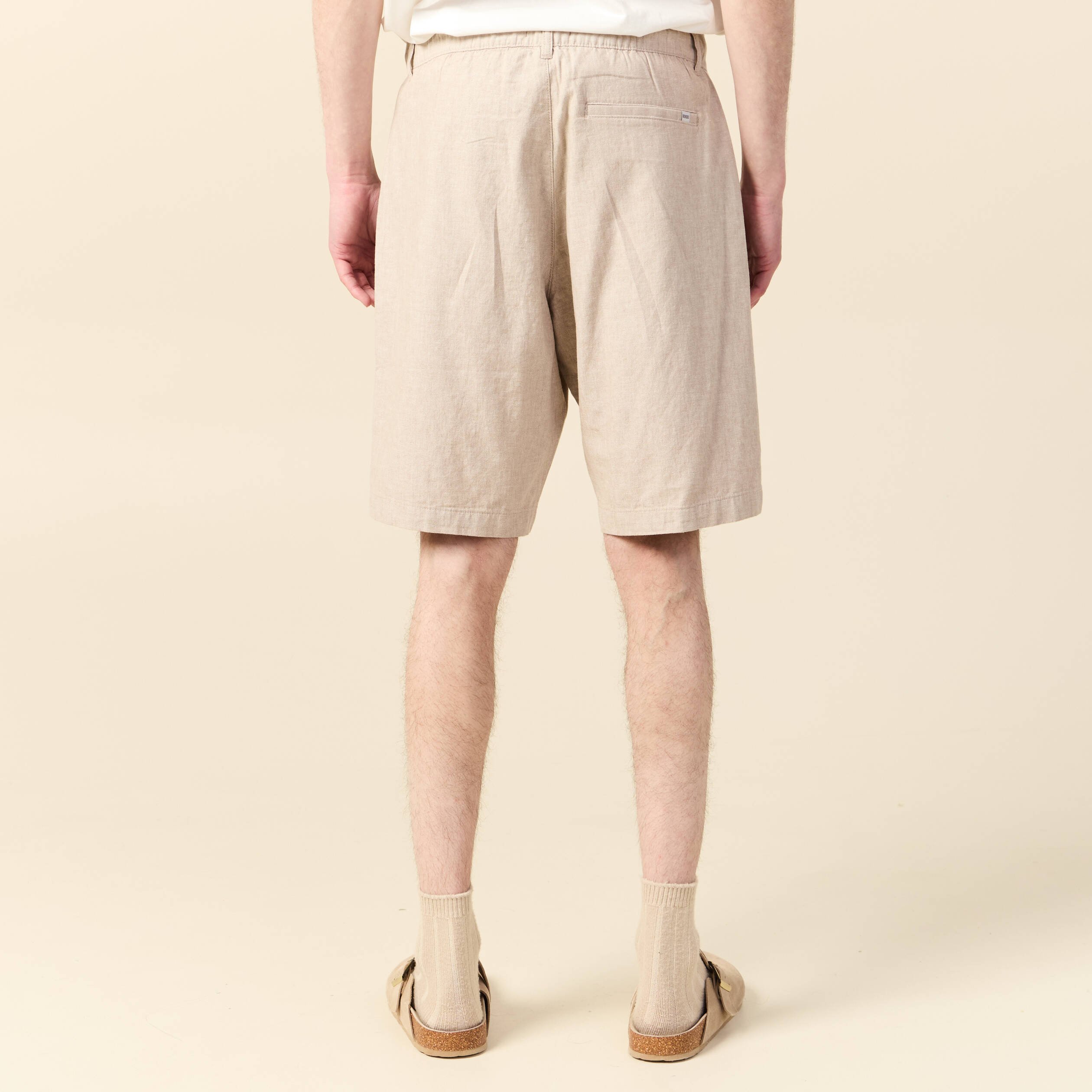 bermuda droit beige homme Bermuda droit beige homme