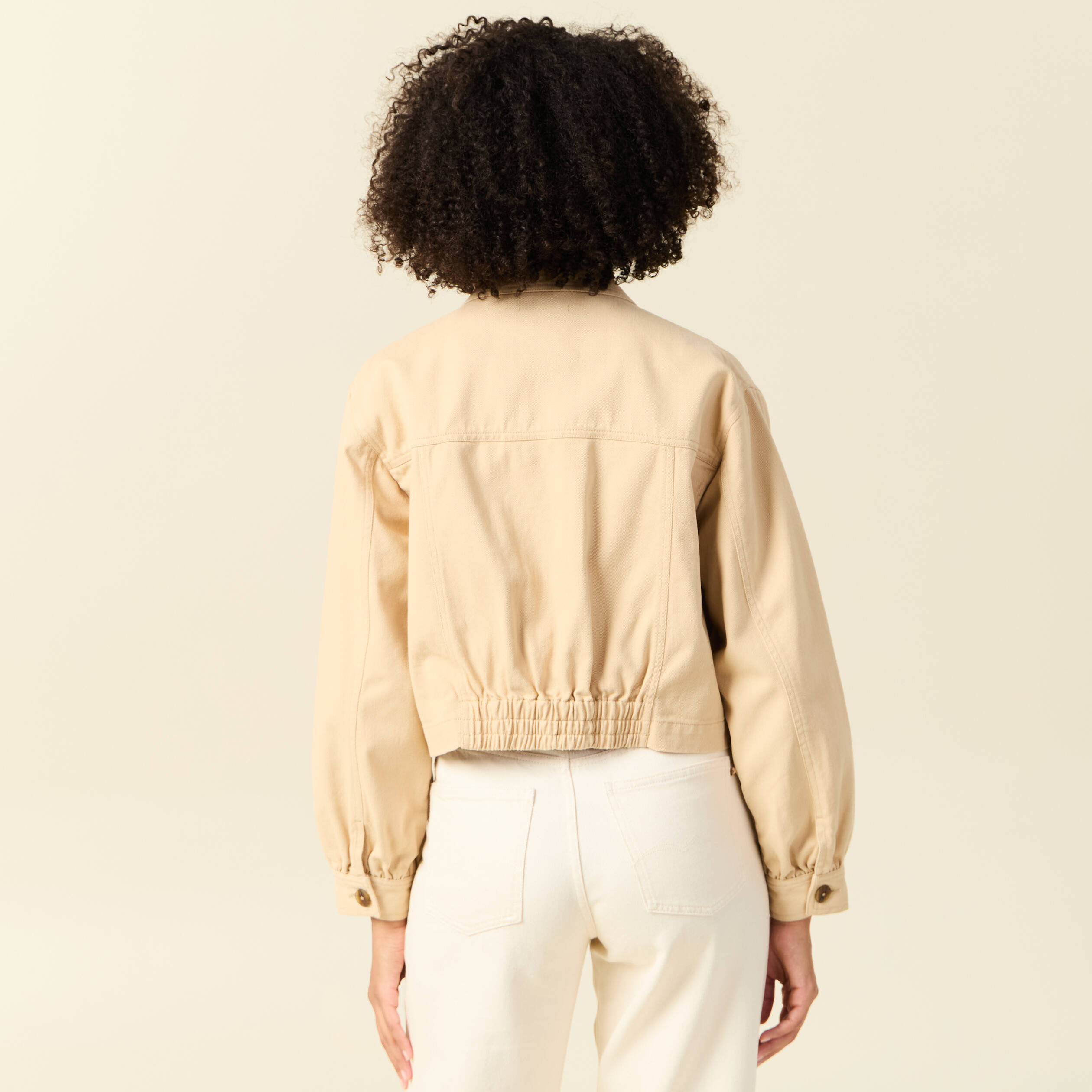blouson boutonne beige femme Blouson boutonné beige femme
