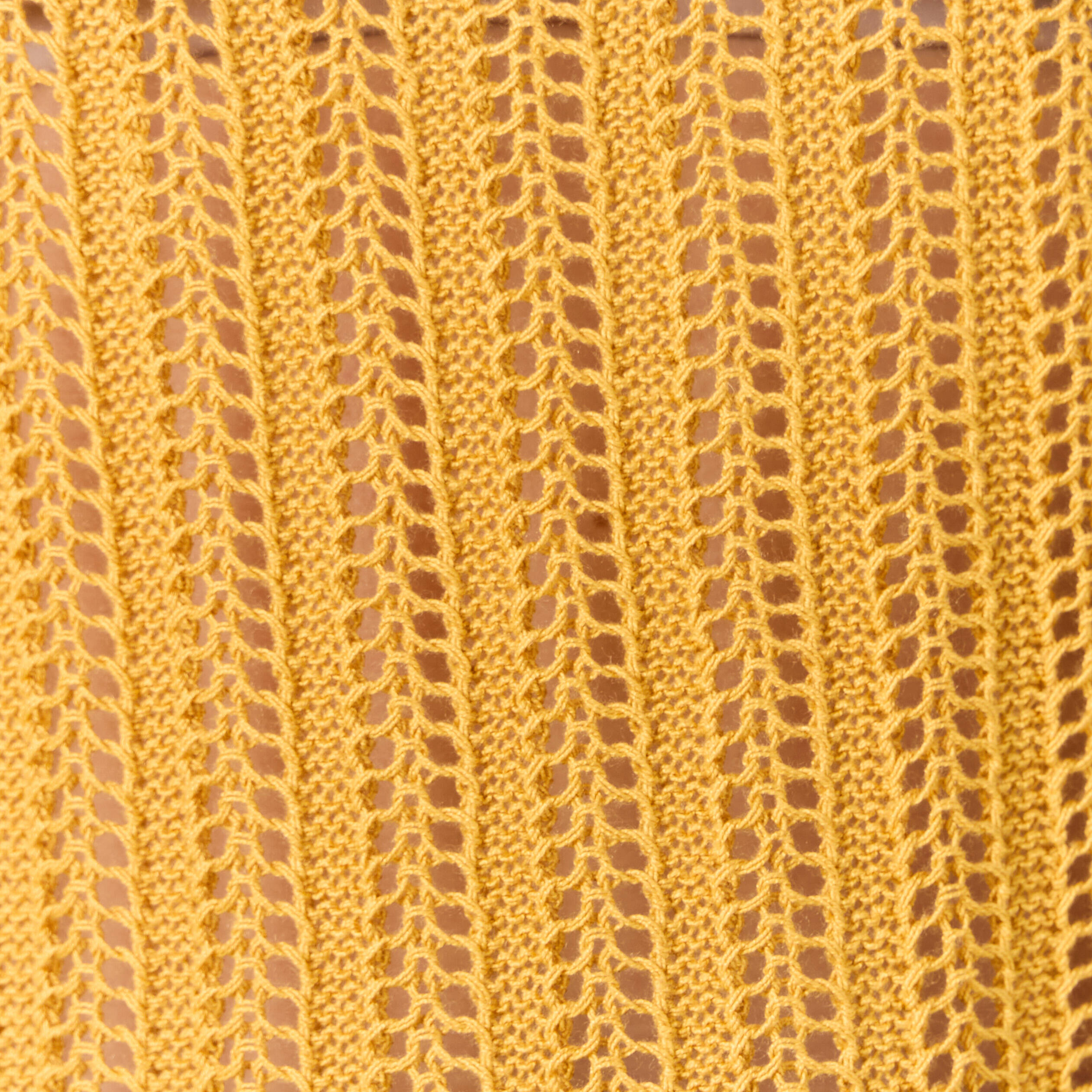 Pull oversize ajour&eacute; col bateau jaune femme